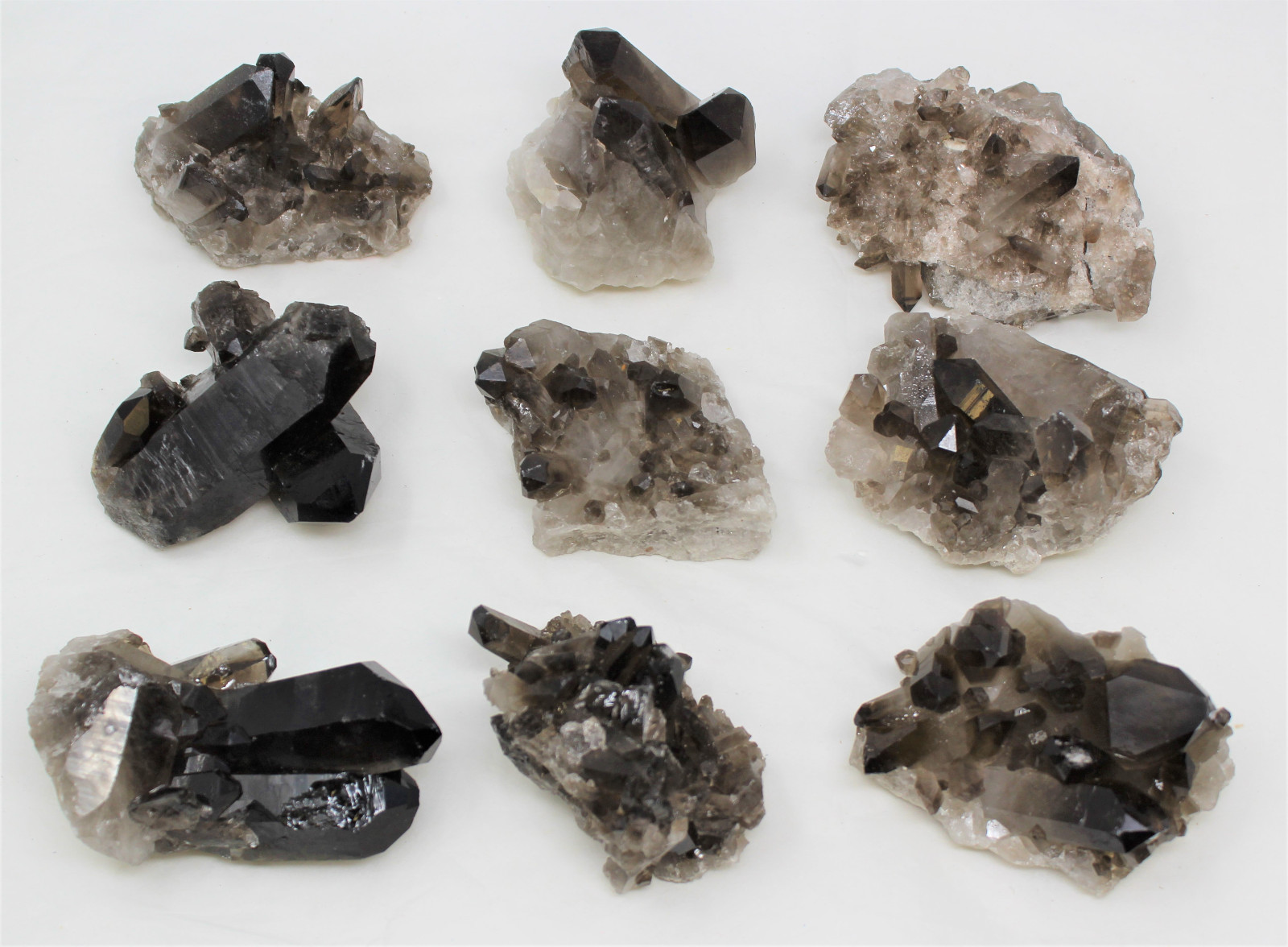 Smoky Quartz Crystal Cluster (3 – 4 oz) Natural Quartz Druze Geode Specimen