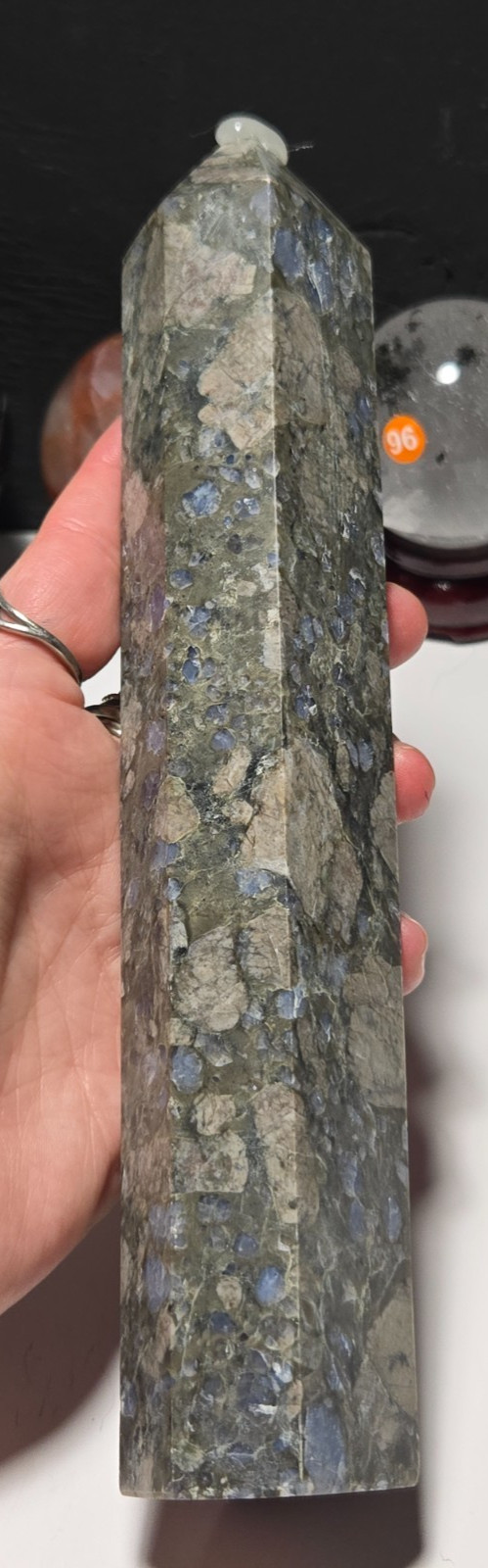 RARE HARD TO FIND XL Que Sera/Galaxy Rhyolite/ Llanite Tower ~9in tall!! O91