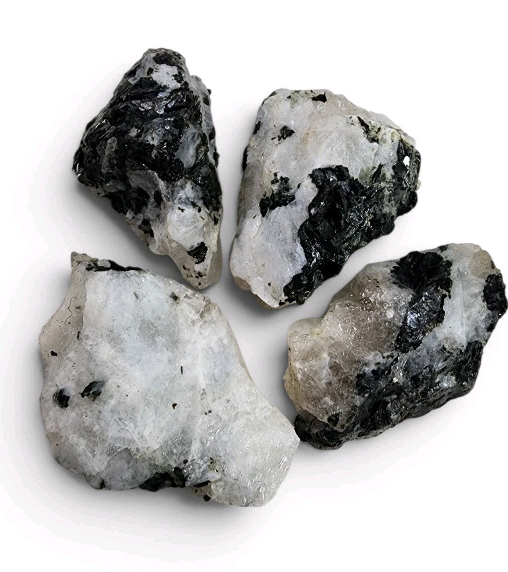 White Moonstone Rough Stones India 142.2 grams