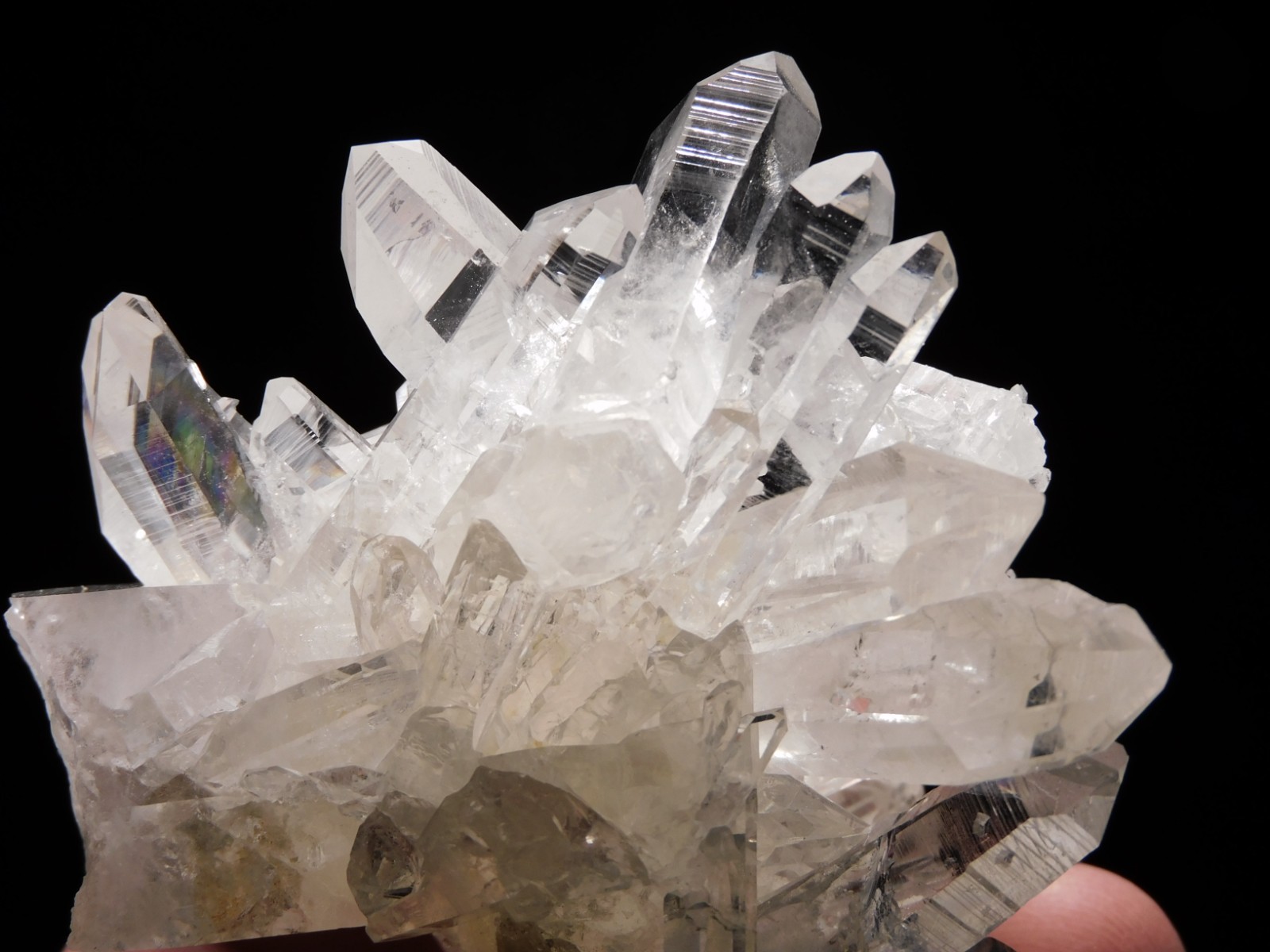 VERY TRANSLUCENT Quartz Crystal Cluster Collier Creek ARKANSAS 135gr