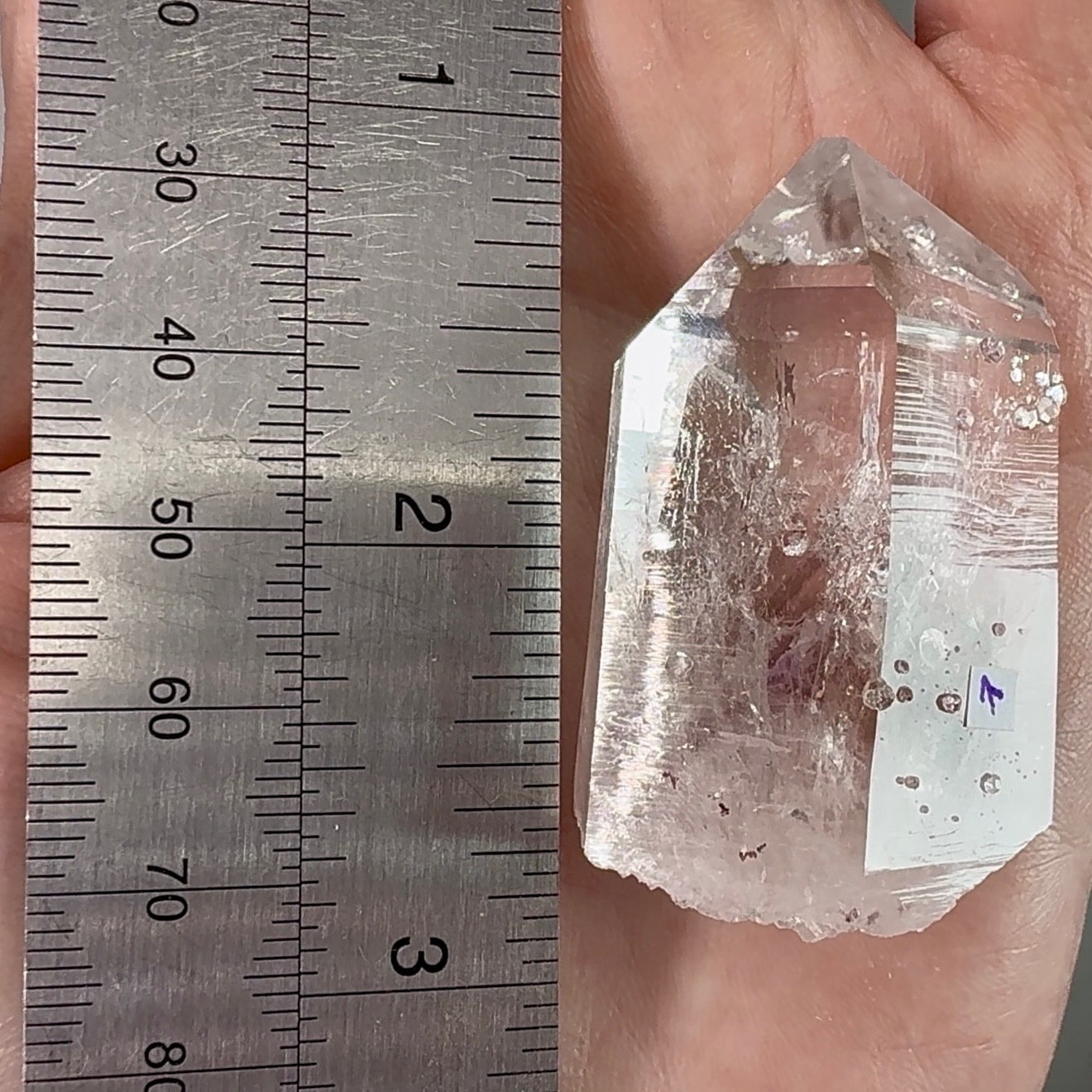 Large Moving Bubble! RARE Optical Brandberg Amethyst Enhydro w Gem Analcime