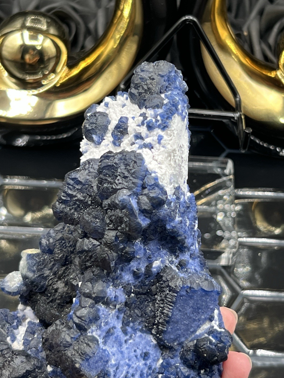 Natural Blueberry Fluorite XL Specimen 2.4lbs Inner Mongolia Free ship & Gift