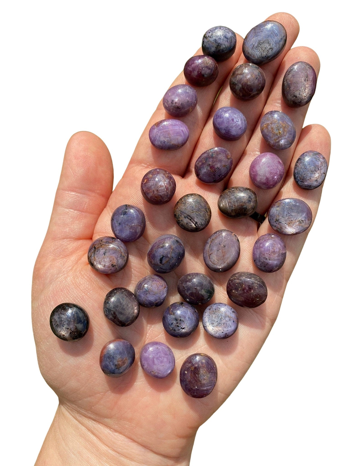 Star Ruby Sapphire Corundum Tumbled Stone – Polished Ruby & Sapphire Gemstones