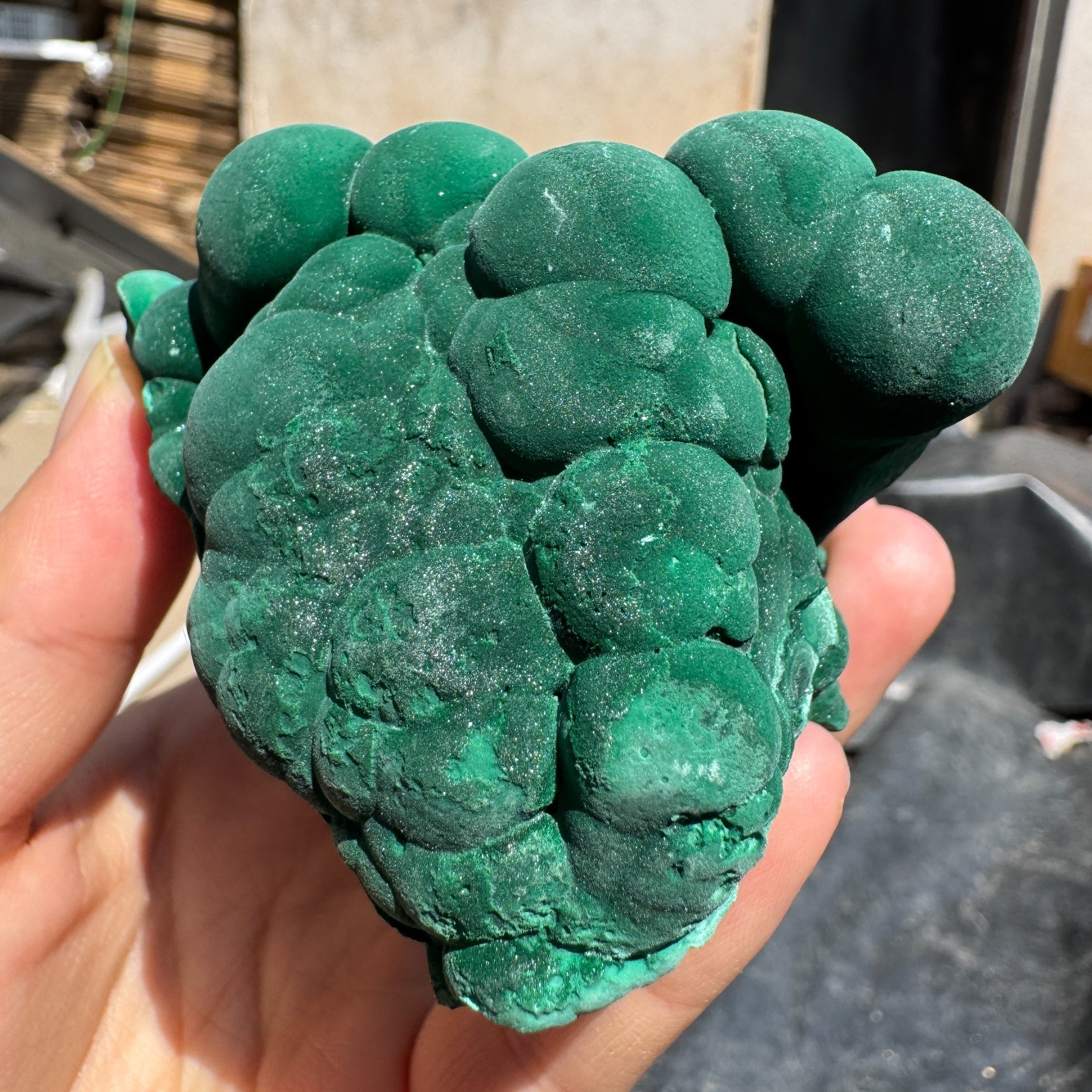 315G Natural Malachite crystal quartz Mineral Specimen Reiki congo