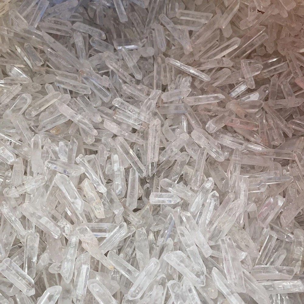 200g Tibet small Lot Natural Clear Quartz Crystal Points Wand Specimen US Fast