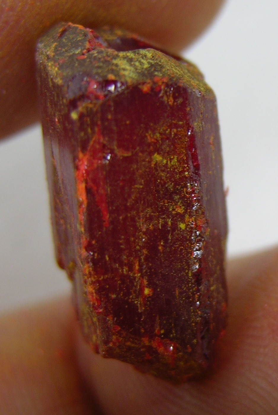 #5 Peru 21.80ct 100% Natural Rare Rough Red Realgar Crystal Specimen 4.35g 18mm