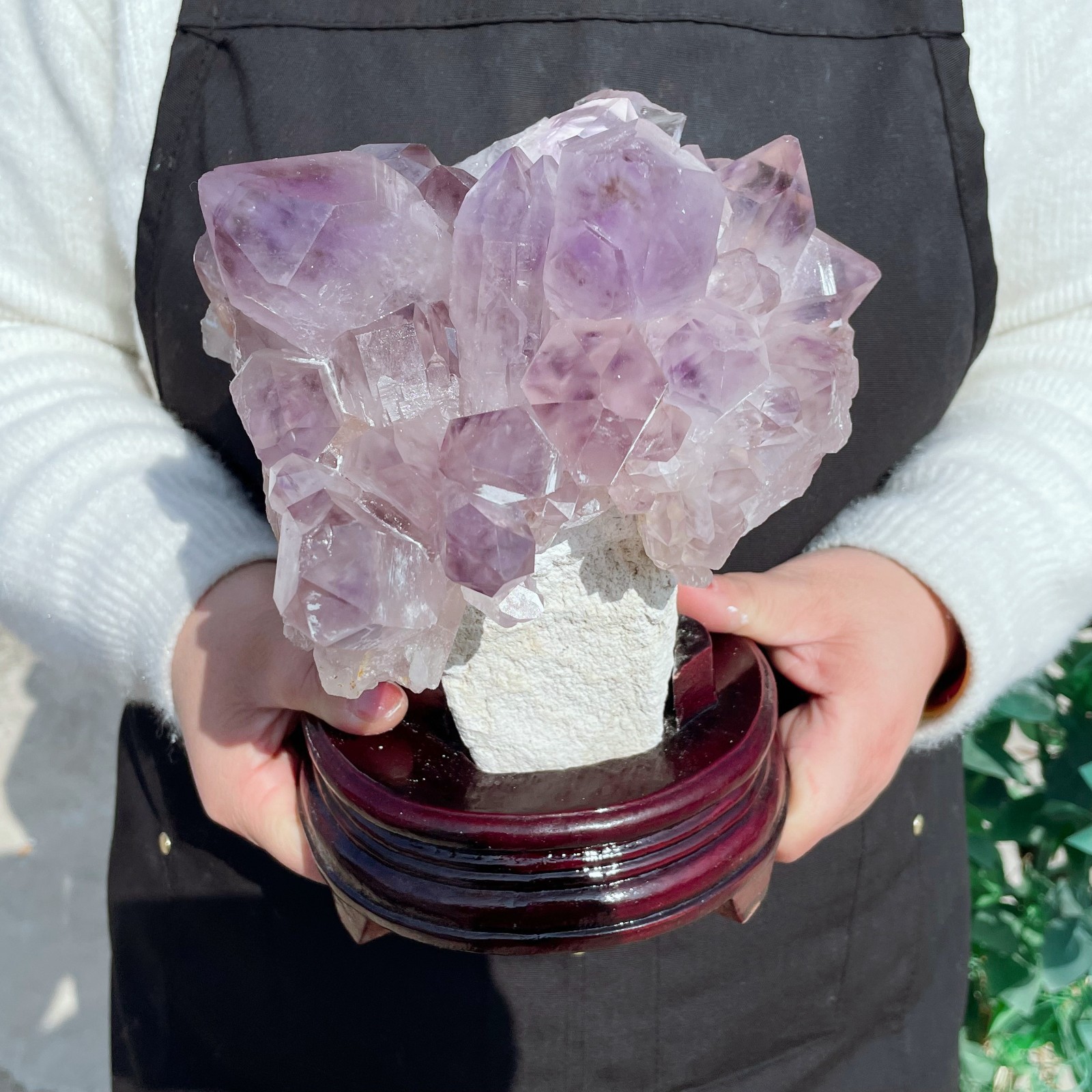 ALL 10.3LB Natural Amethyst Quartz Cluster Crystal Mineral Point Healing C2641