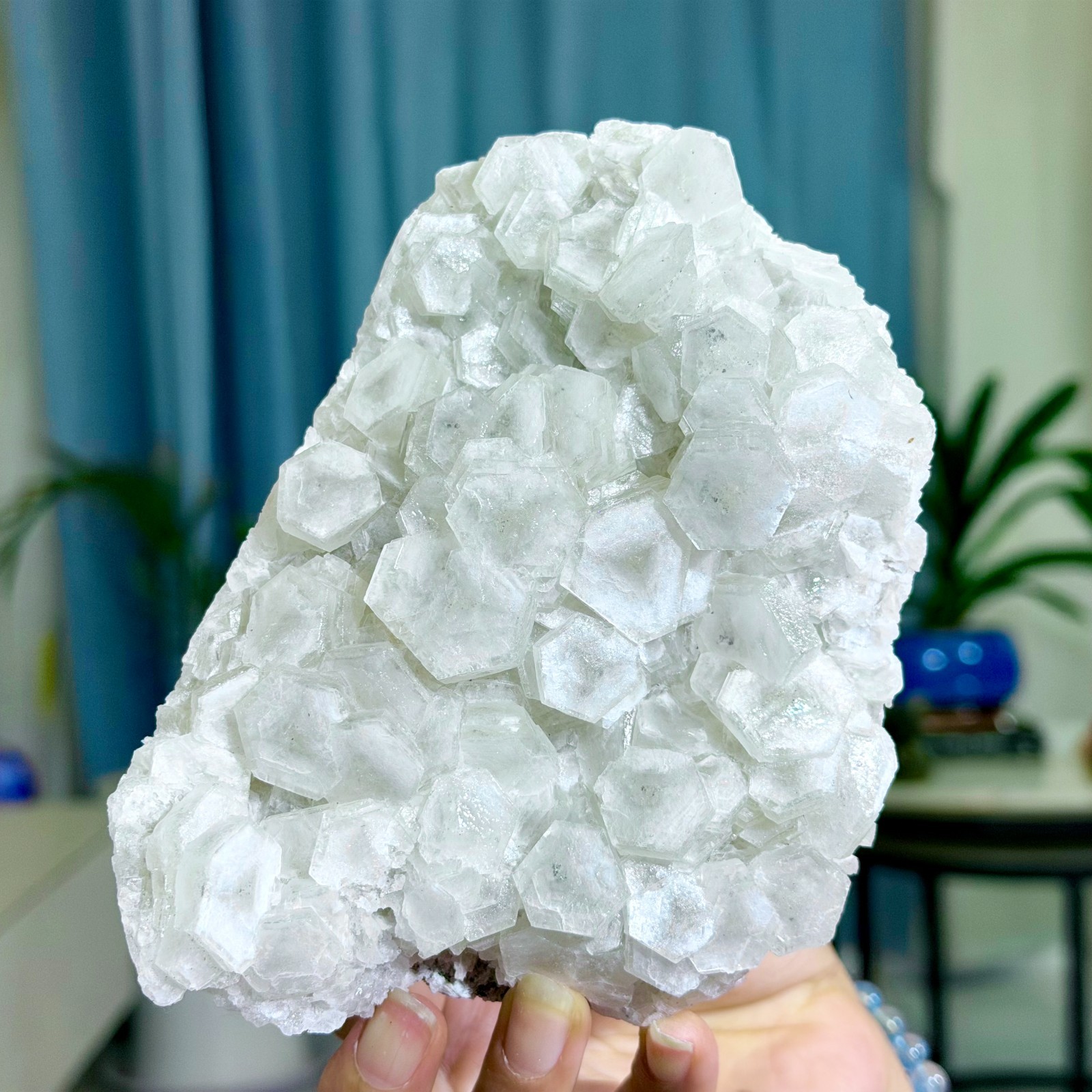 2.20LB Natural String of Copper Coins Calcite/Fluorescent Glow Under UV Light