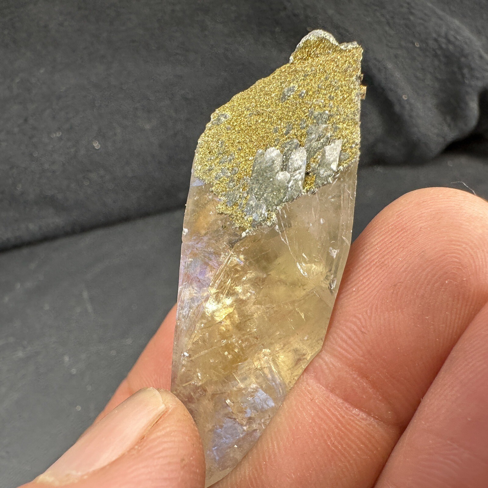 Calcite Crystal with Chalcopyrite Matrix / Missouri