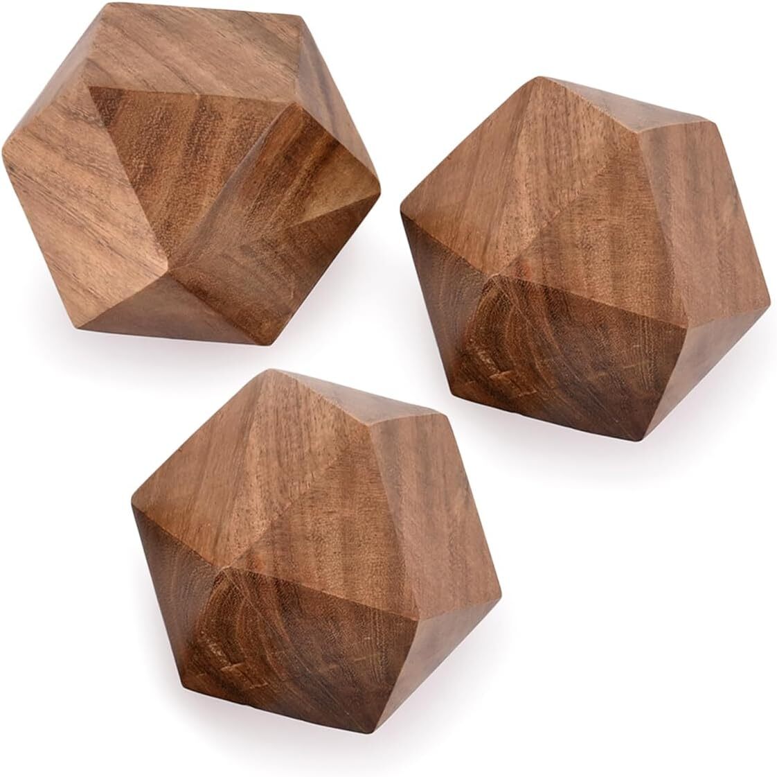 NIRMAN Acacia Wood Decorative Ball for Centerpiece or Individual Use…