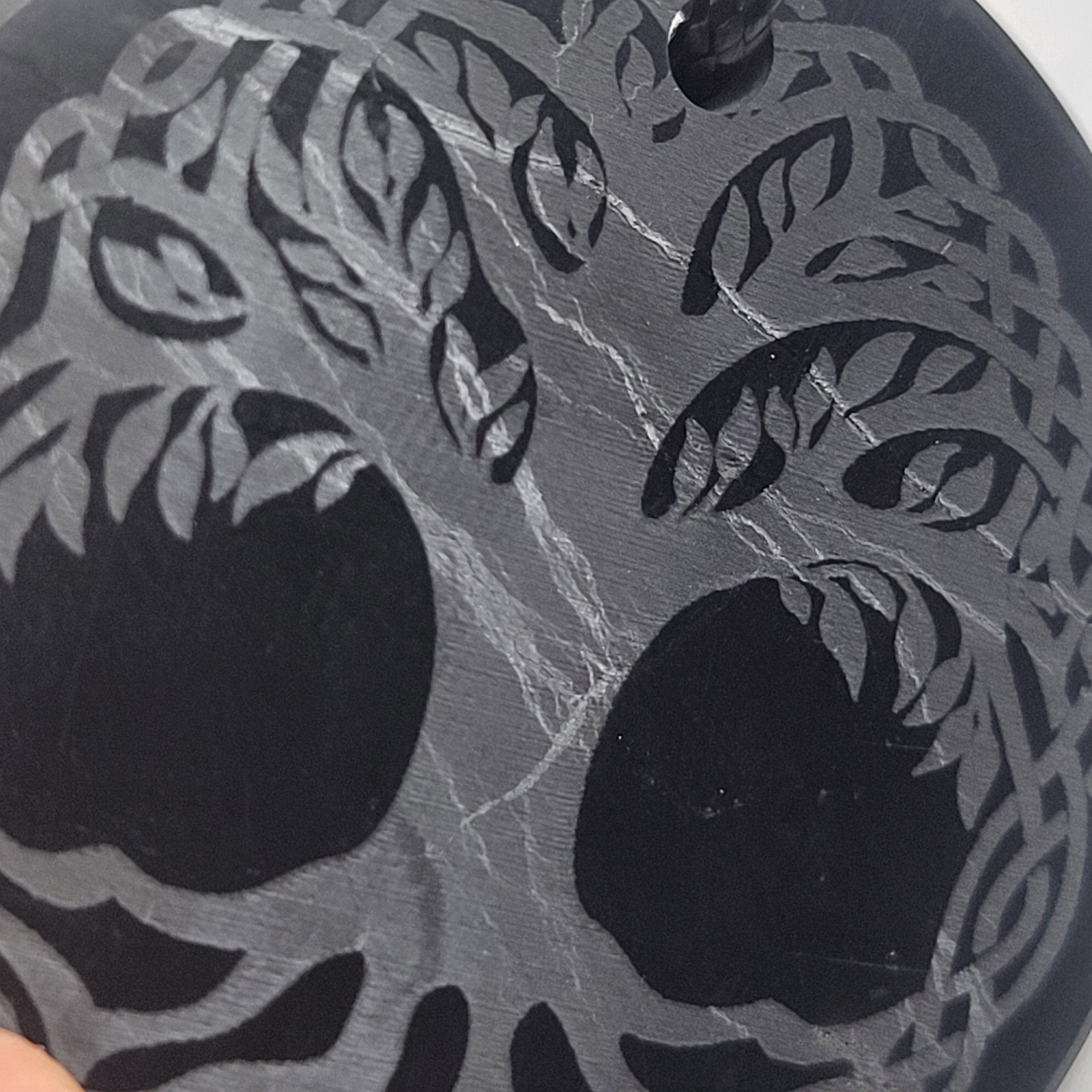 Shungite World Shungite Pendant Engraved Tree of Life – Celtic / 50 mm / 1.96″