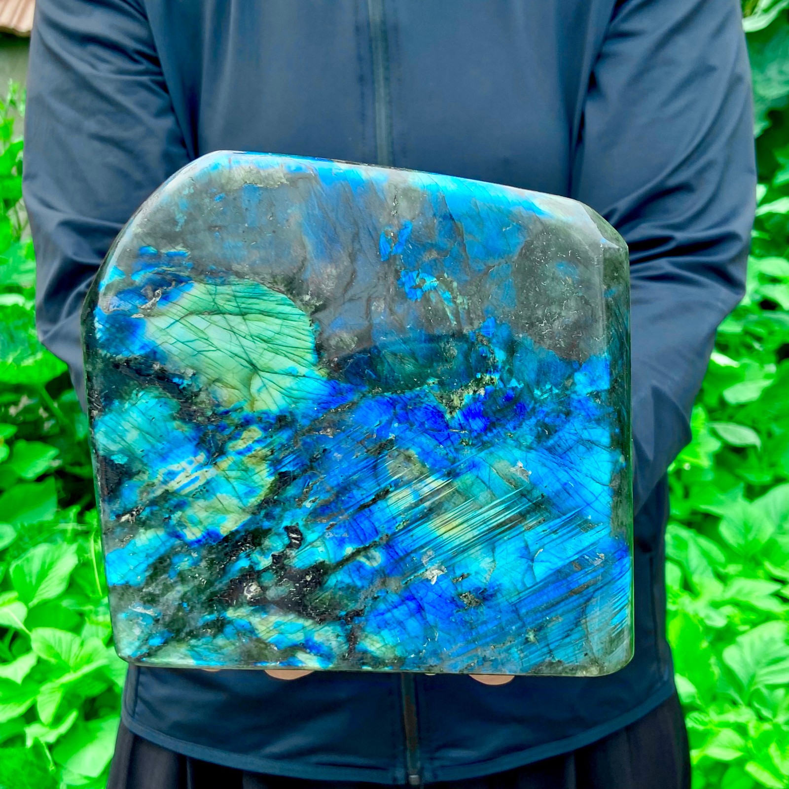 6.17LB Natural Gorgeous Labradorite QuartzCrystal Stone Specimen Healing