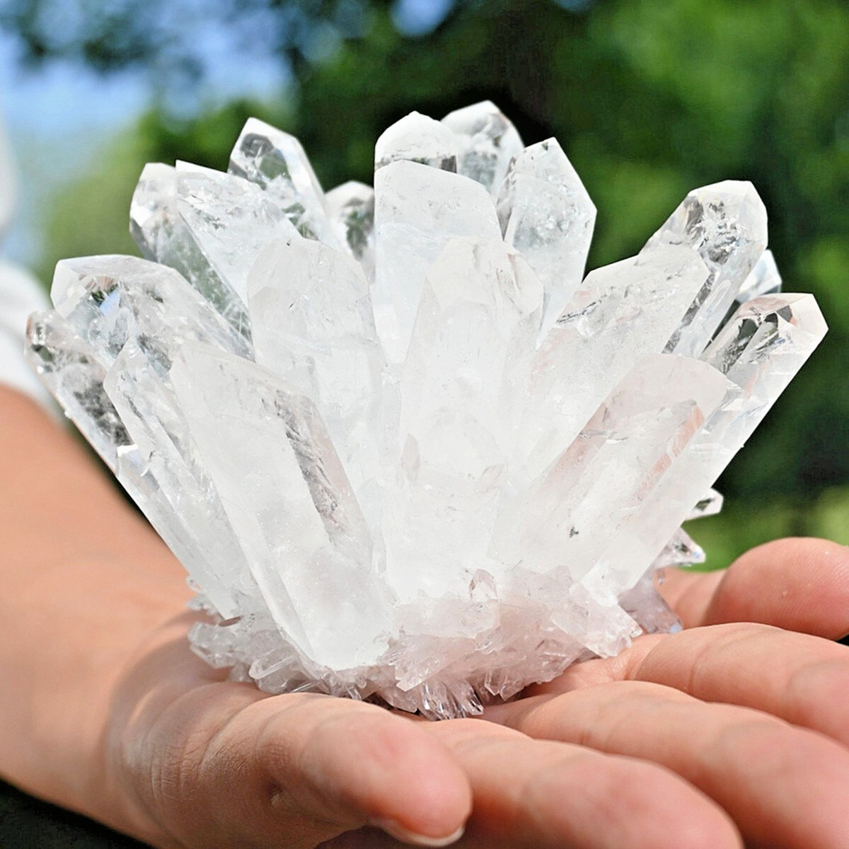 400g+ Rare Large Raw Clear Quartz Crystal Cluster Quartz Mineral Specimens Decor