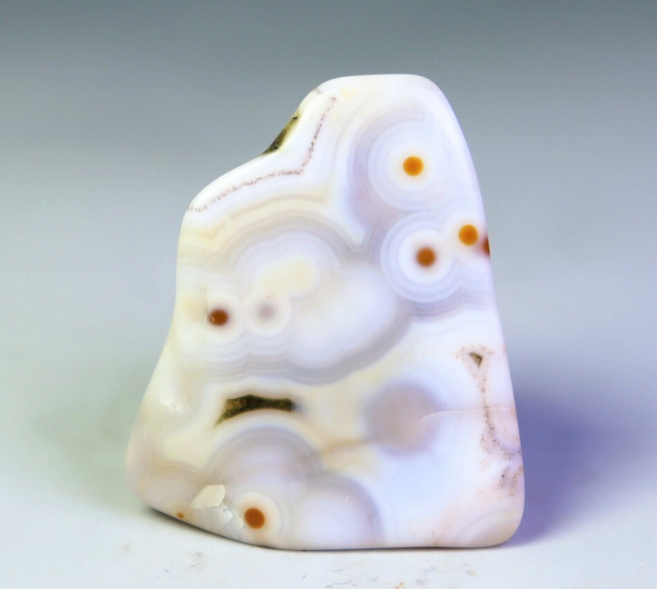 Natural Ocean Jasper Agate Quartz Crystal Round Eye Pendant Reiki Stone Specimen