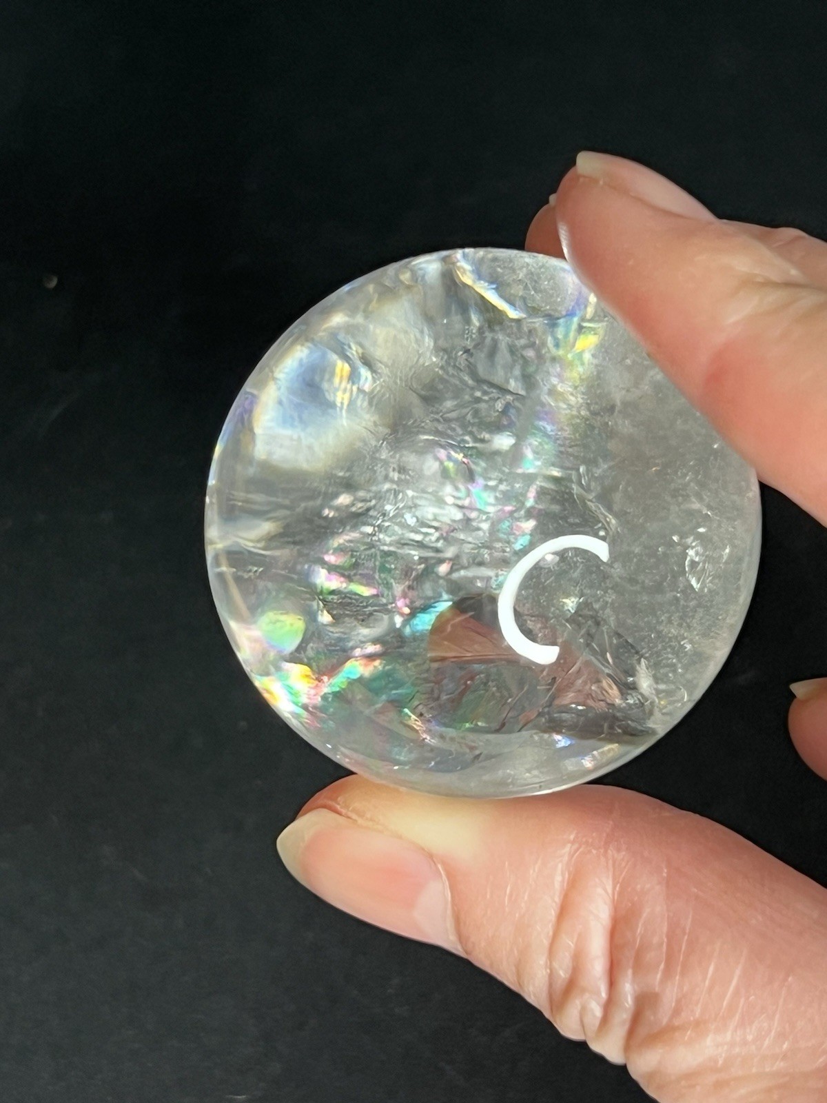 Brazilian Super Clear Quartz Crystal Ball With Rainbows 🌈 AAA+ 41mm 12