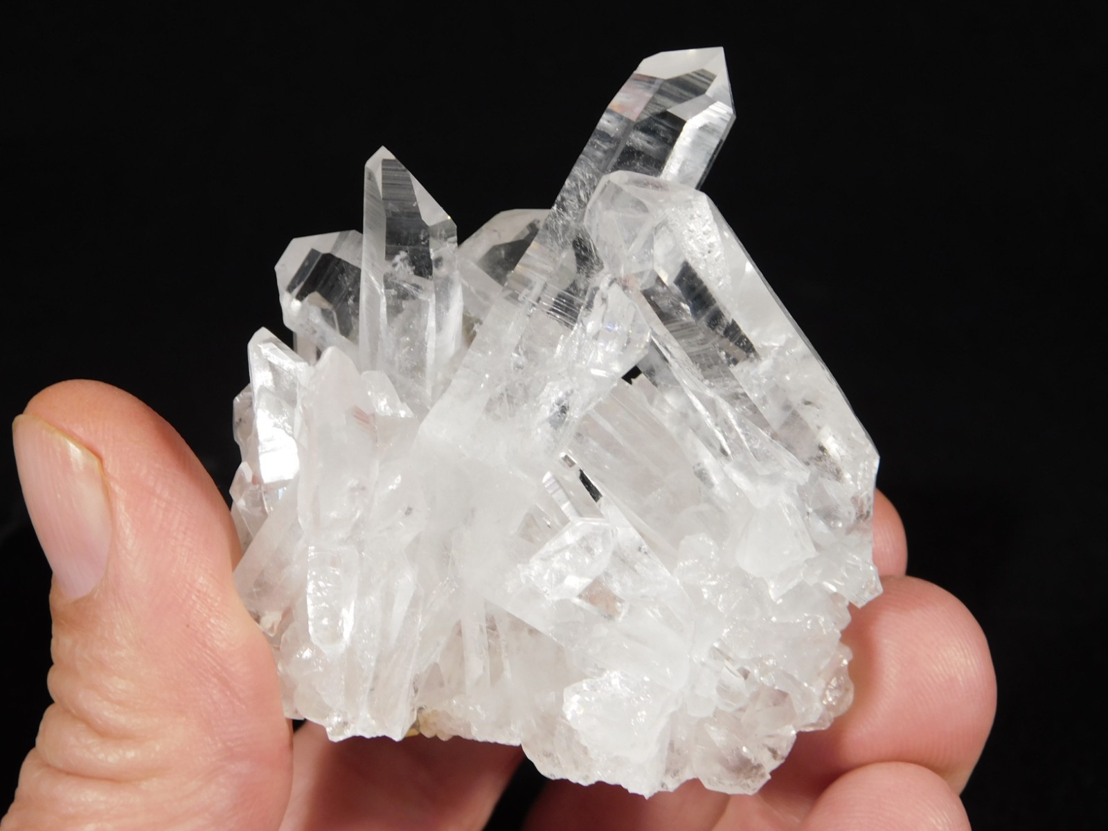 TRANSLUCENT Quartz Crystal Cluster From Collier Creek ARKANSAS 107gr