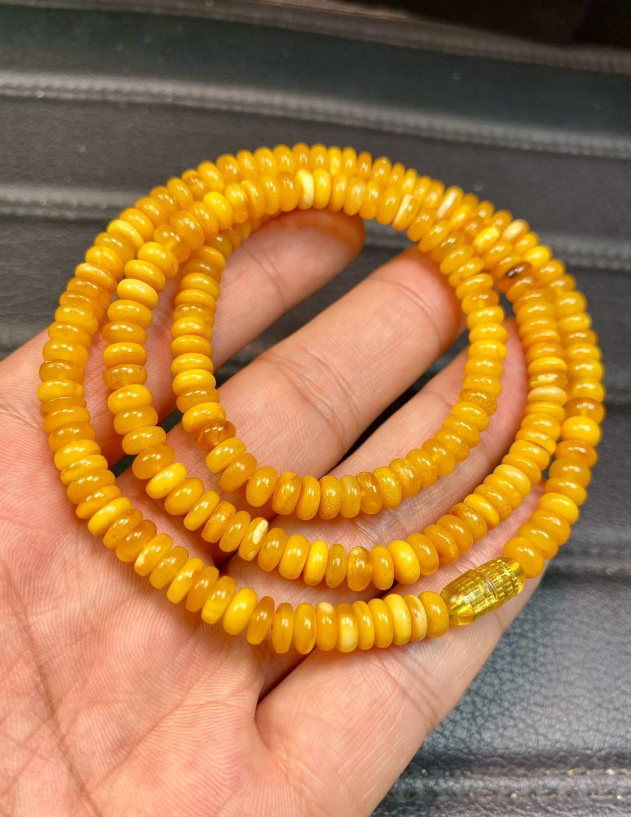 1pc Baltic Honey Amber Spacer Beaded Beautiful necklace 5-6mm
