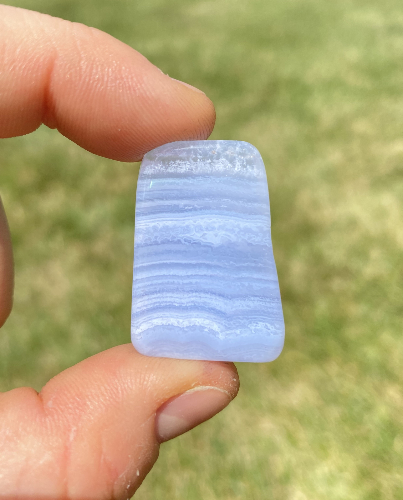 Blue Lace Agate Stone Slab – Polished Natural Blue Lace Agate from South Africa