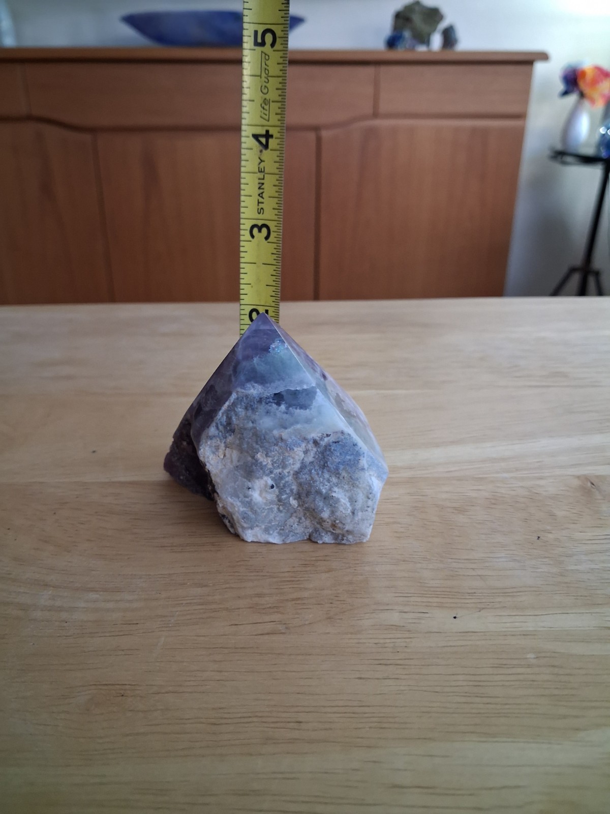 Light Green and Light Purple Mixed Polished Crystal, Mineral or Gem Stone