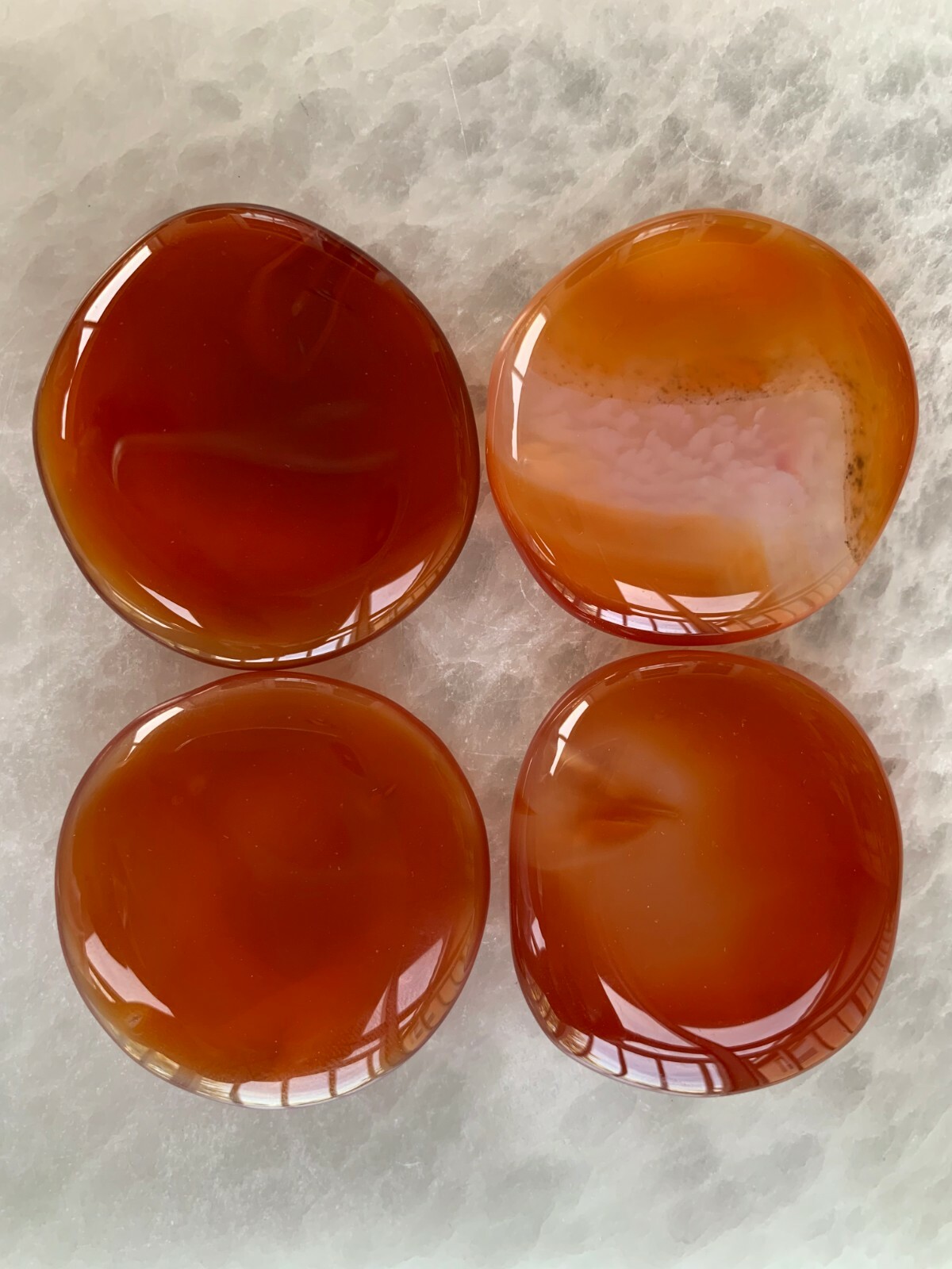 Carnelian Smooth Stone, 1.5″-2″ Polished Carnelian Palm Stone, 0.5 lb to 4.4 lb