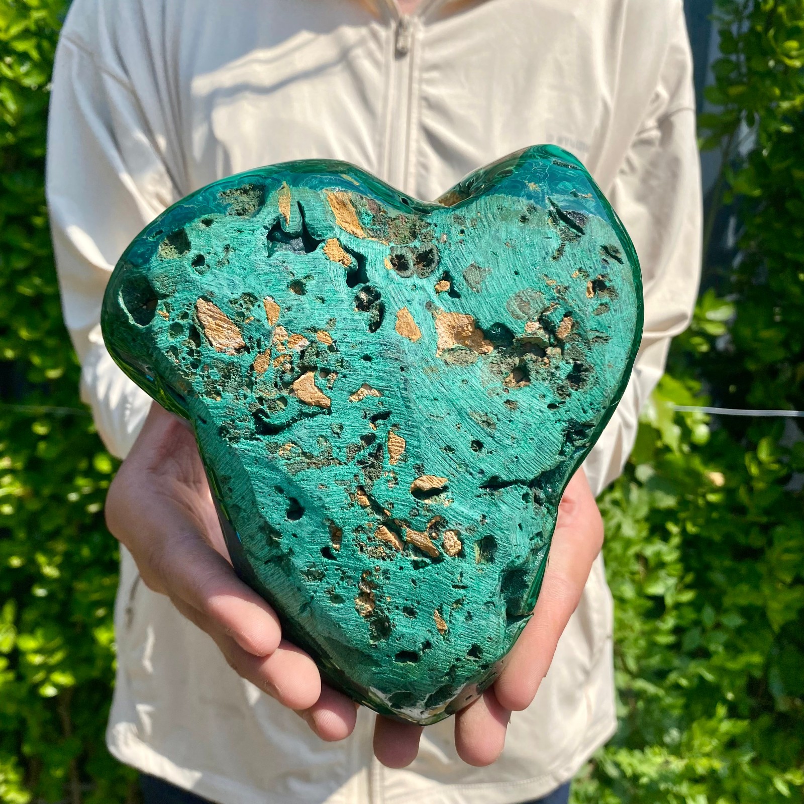 6.17LB Natural glossy Malachite transparent cluster rough mineral sample