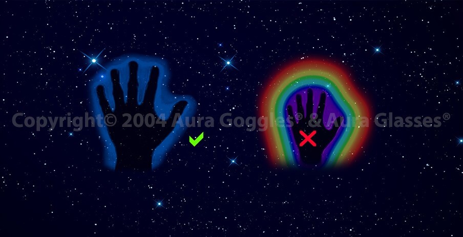 AURA GLASSES dicyanin style reiki crystal hunting ghost healing psychic orgone