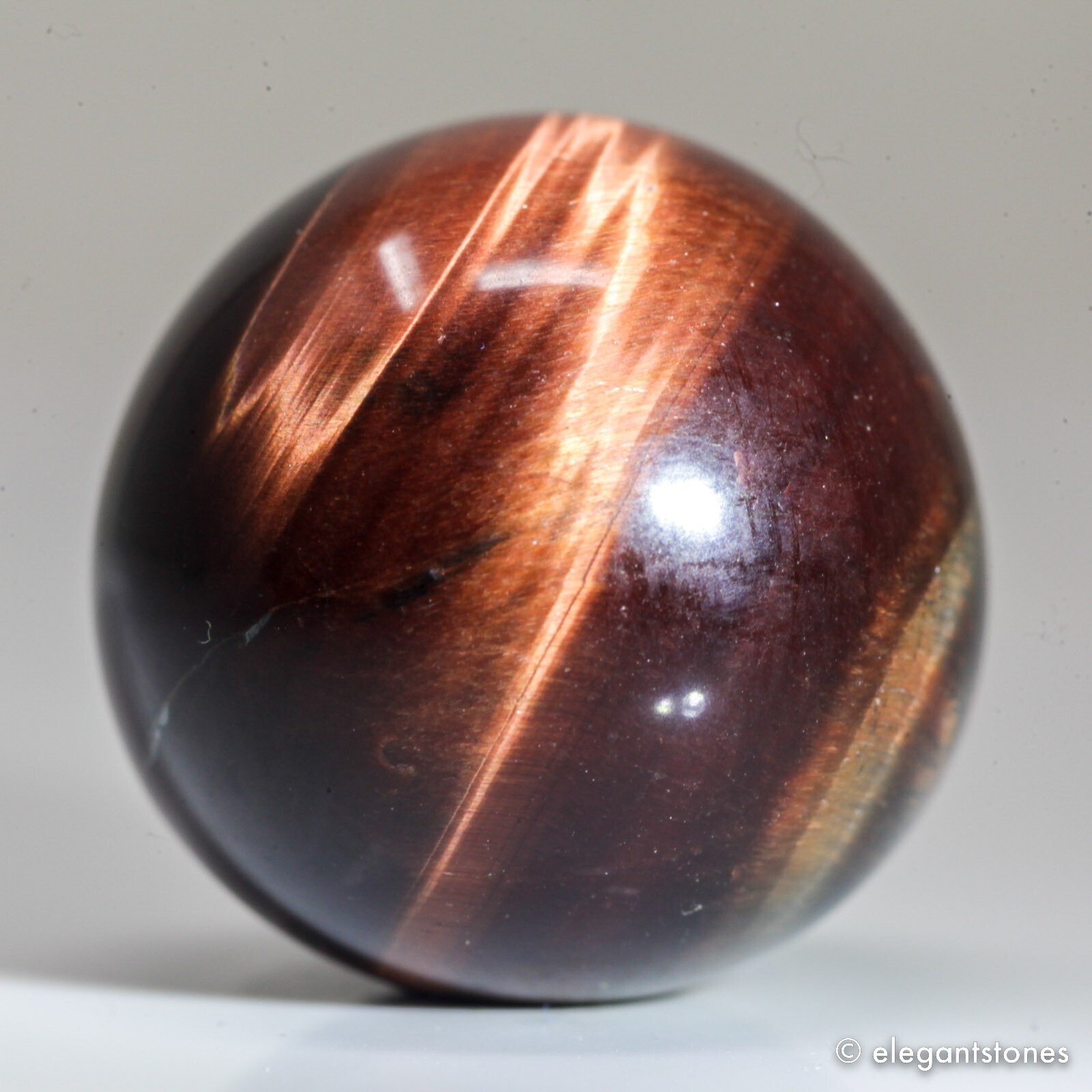 24g26mm Red Tiger Eye Sphere Crystal Ball Natural Quartz Healing Gemstone Chakra