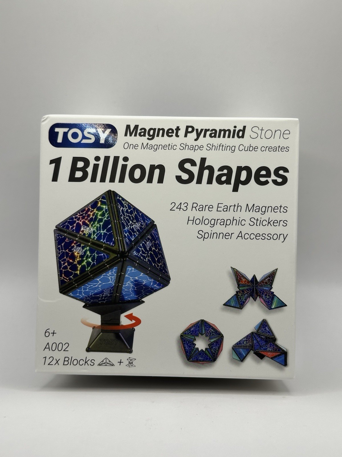 TOSY Magnet Pyramid Stone (1 Cube) Transforms into 1 Billion Shapes (New)