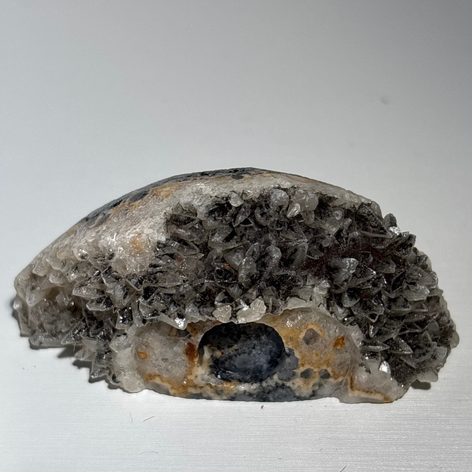40g Natural white crystal cluster carving of God’s Eye-AS2