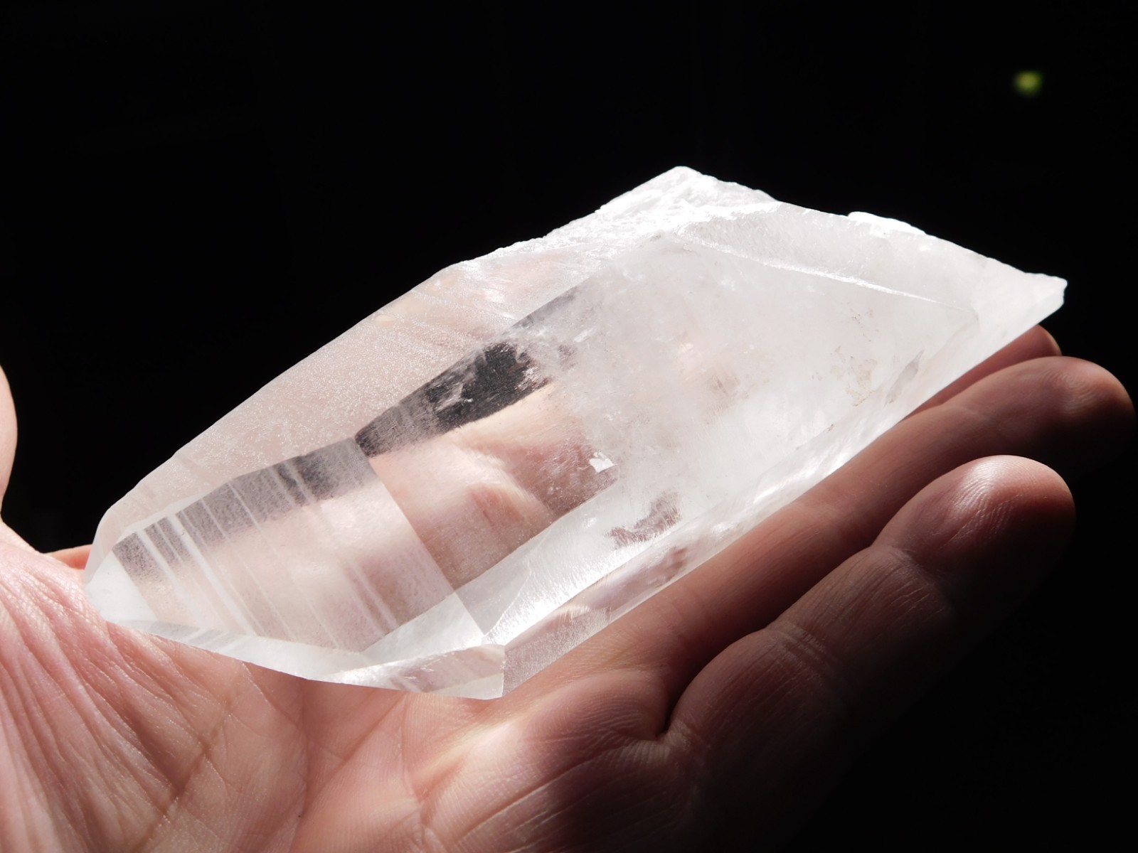 Long! Semi Translucent LEMURIAN Quartz Crystal From Brazil 318gr