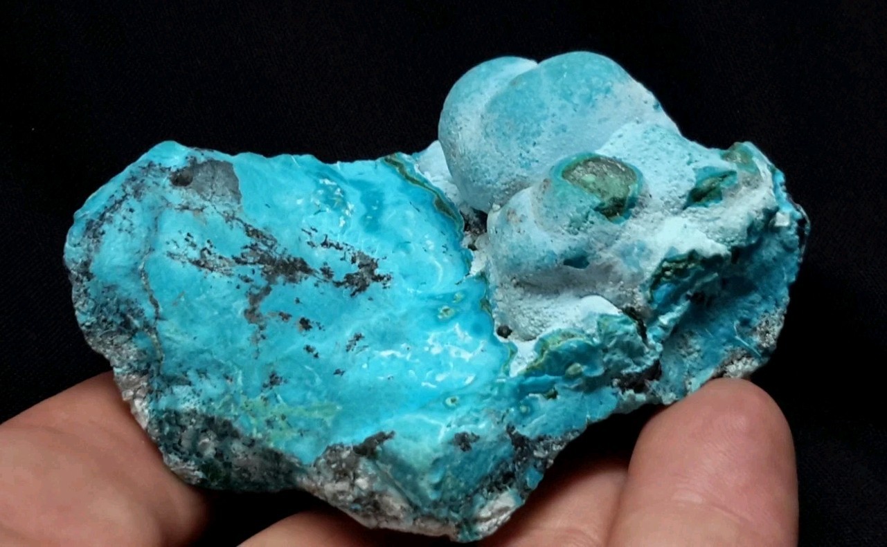 3″ CHRYSOCOLLA on MALACHITE from the Democratic Republic of Congo