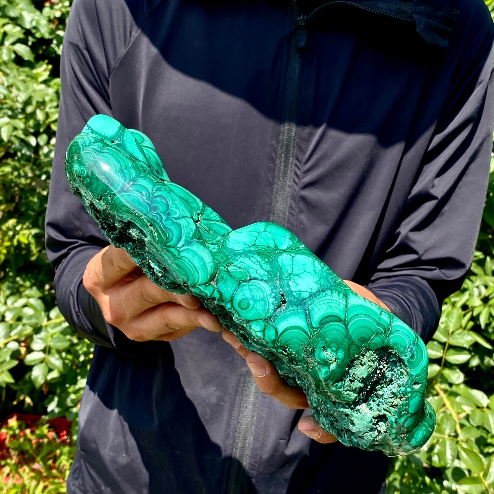7.6LB Natural Polished Malachite Mineral freeform specimen Reiki Stone Healing