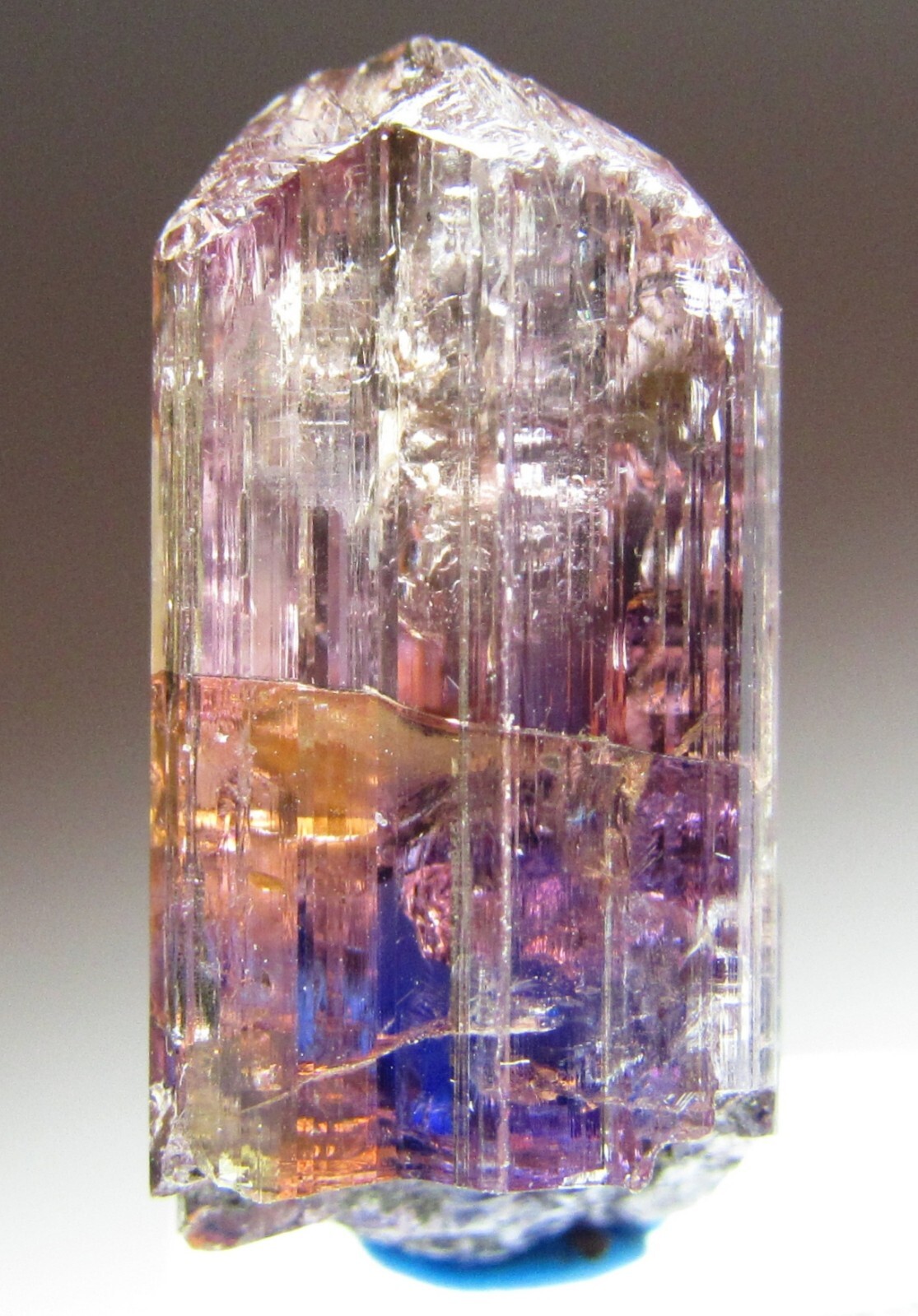 EXCEPTIONAL OUTSTANDING FANCY COLOR GEM UNHEATED TANZANITE CRYSTAL!!! TANZANIA