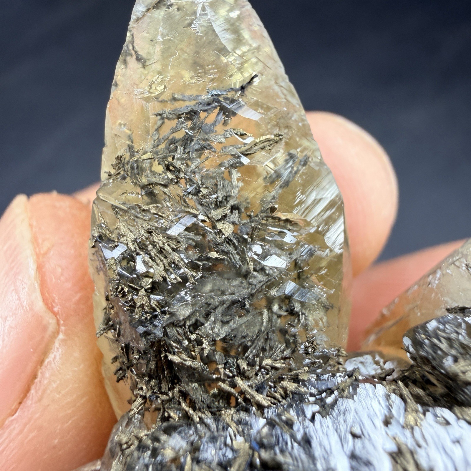 Golden Calcite Crystals with Chalcopyrite / Missouri *VIDEO*