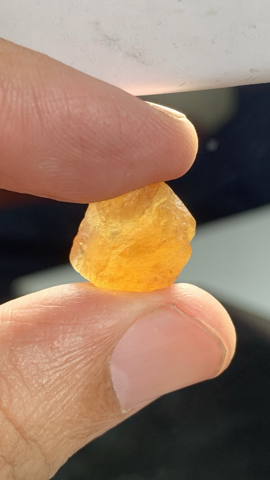 128 Ct Dark Orange Hessonite Garnet From Africa Facet Grade Rough