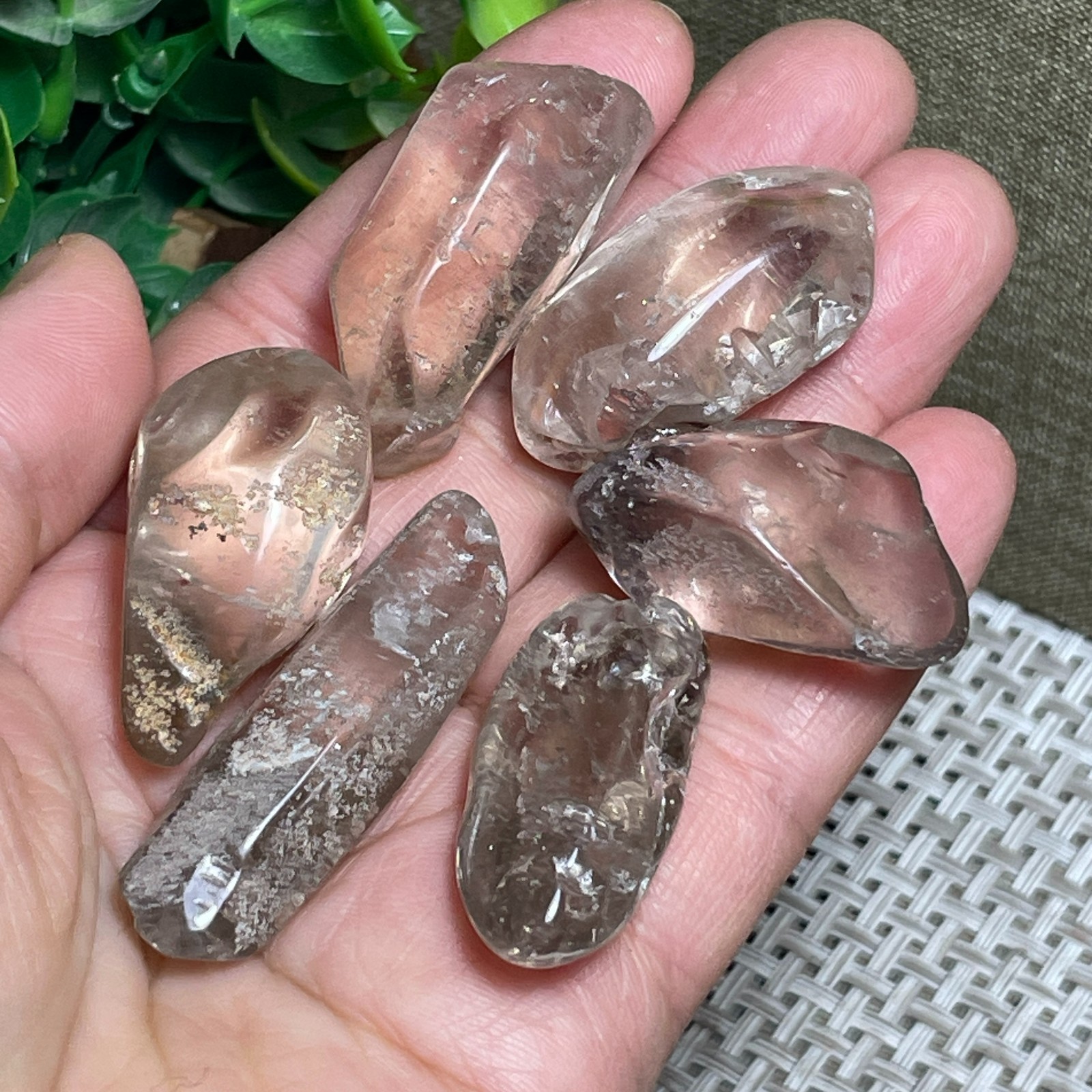 6pcs beautiful stone original Specimen Garden viewing home decor 80g A64