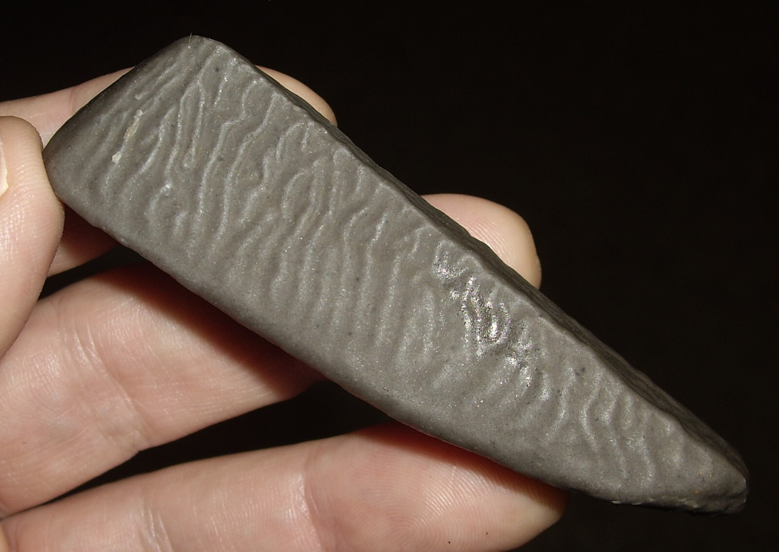 Awesome Wind Carved Wrinkle Stone from Gobi Desert 62g