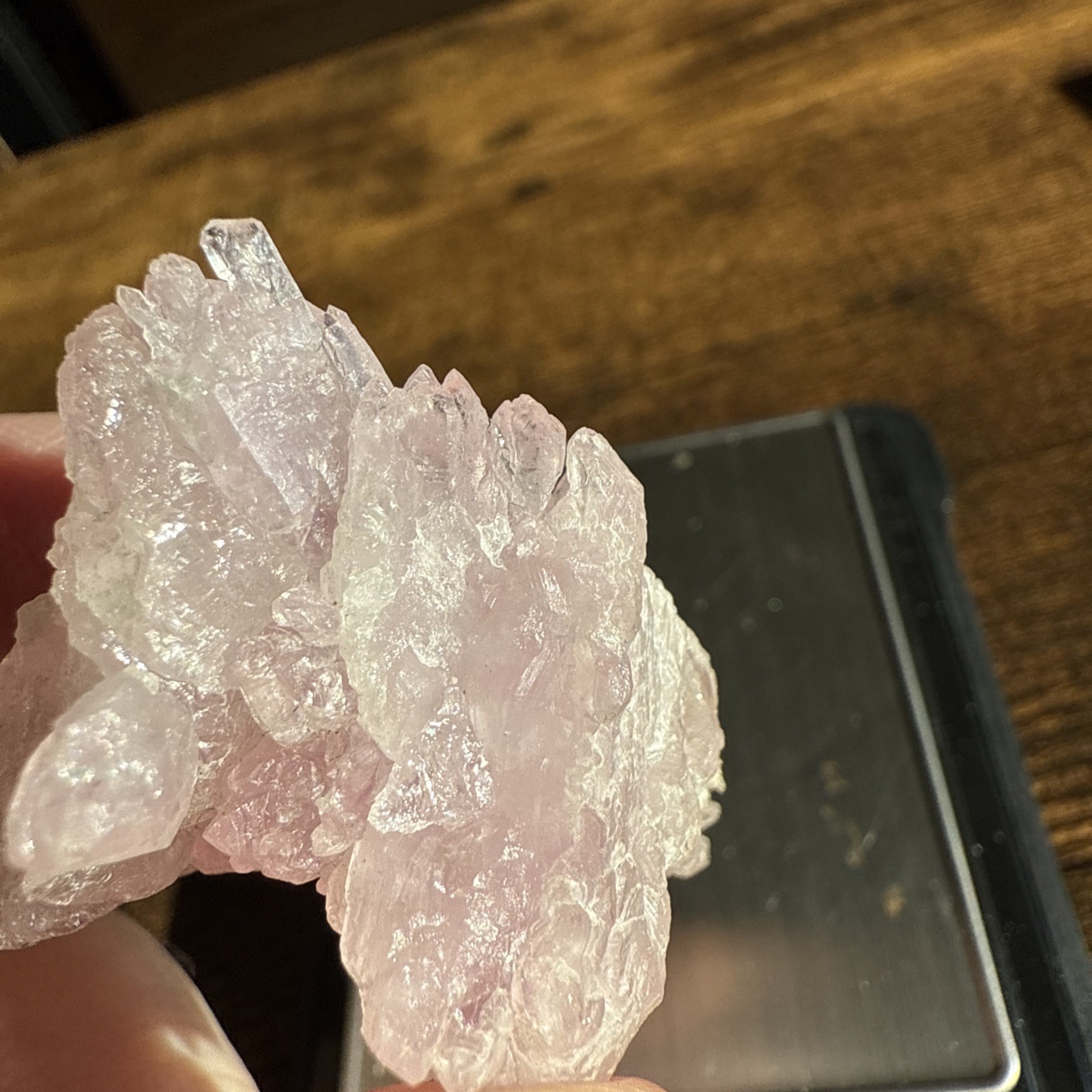 Crystalized Rose Quartz Cluster, Minas Gerais , Brazil, 34+ Grm, Natural, Old In