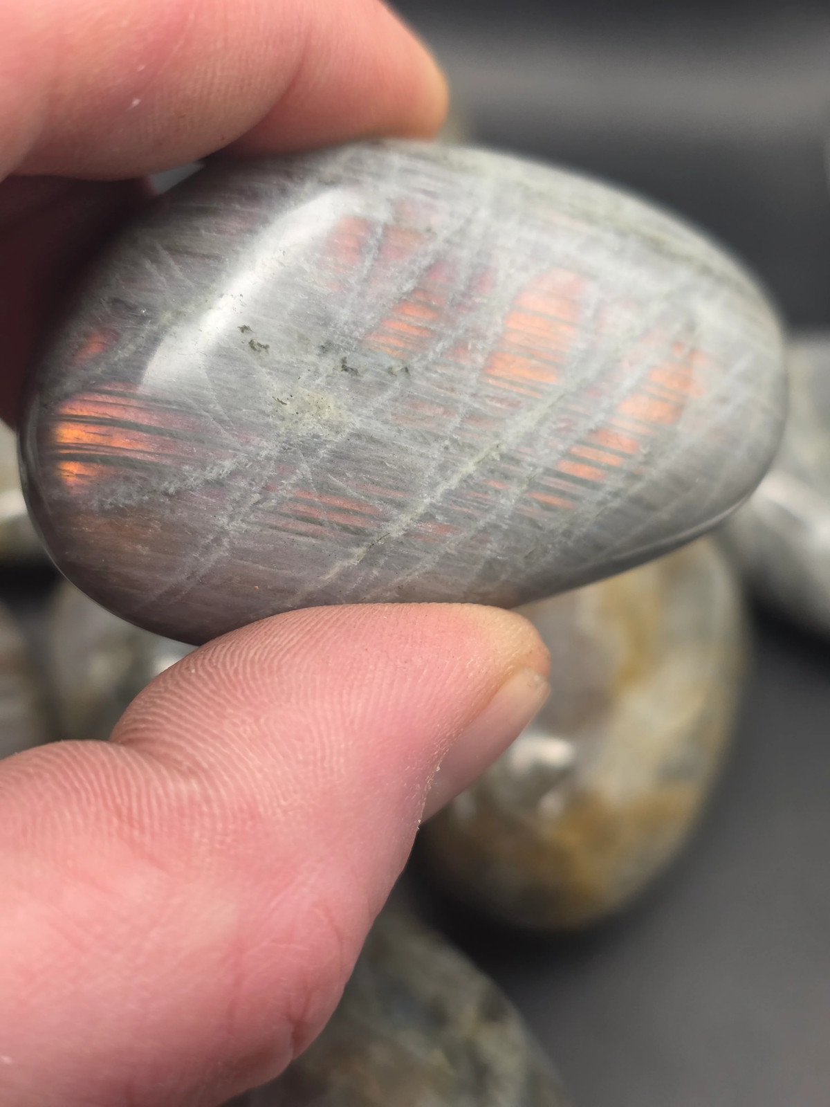 Sunset labradorite palm stone! 1.6 too 2.5 inches