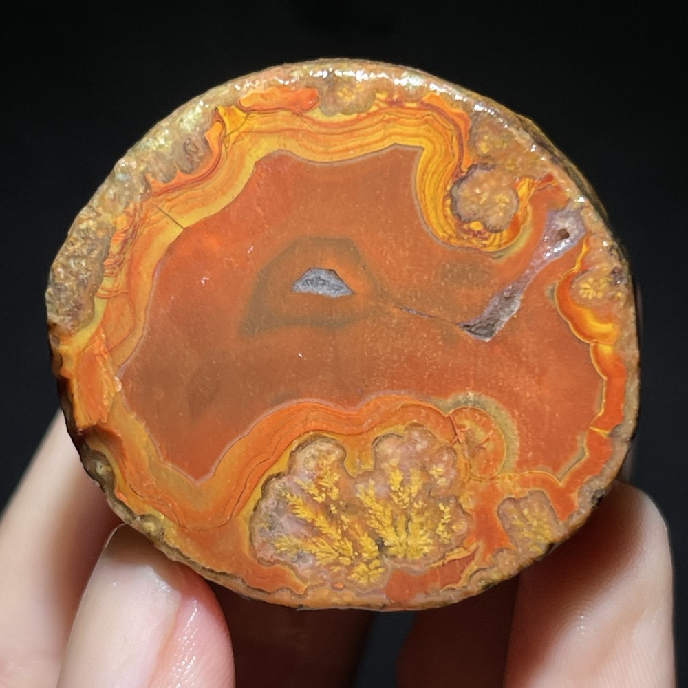 Unique Rough Agate crystal geode Achat Nodule Chinese Agate Xuanhua 54g D758