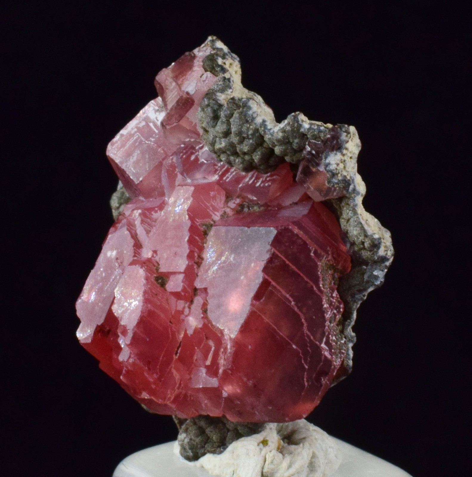 2.1cm RHODOCHROSITE STEPPED CRYSTALS PERU OLD STOCK UCHUCCHACUA MINE RB731