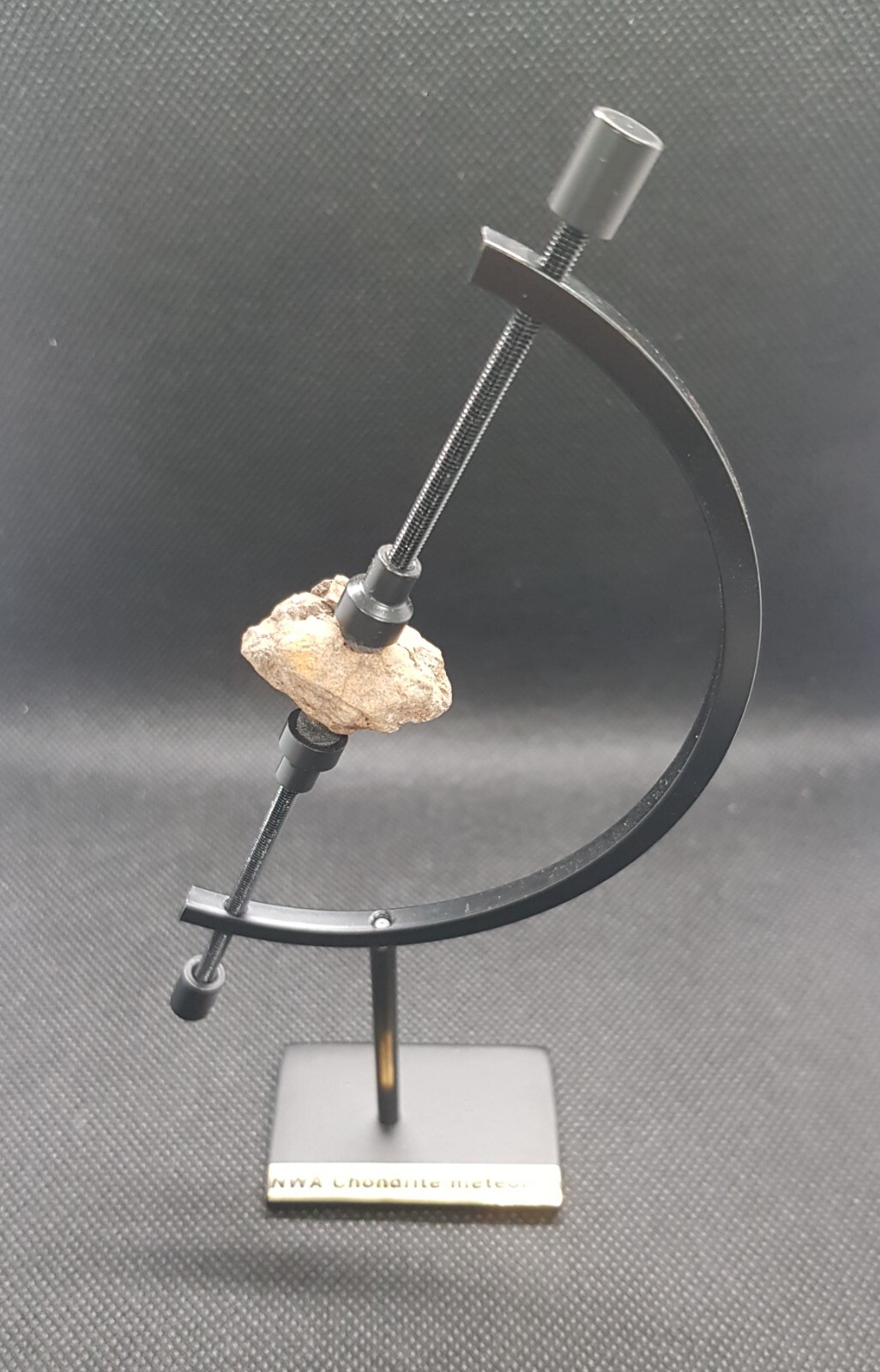 Genuine meteorite space rock in black Caliper art gift collectible with COA