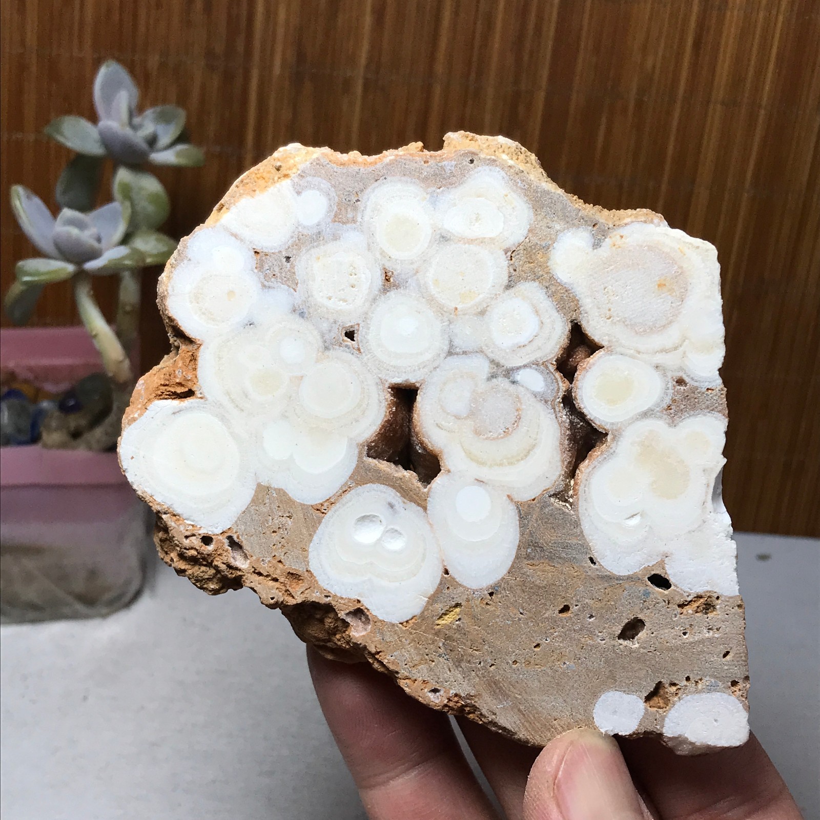 89-82-17mm Natural sakura slice Crystal gemstone Rough Specimen 233g A3301
