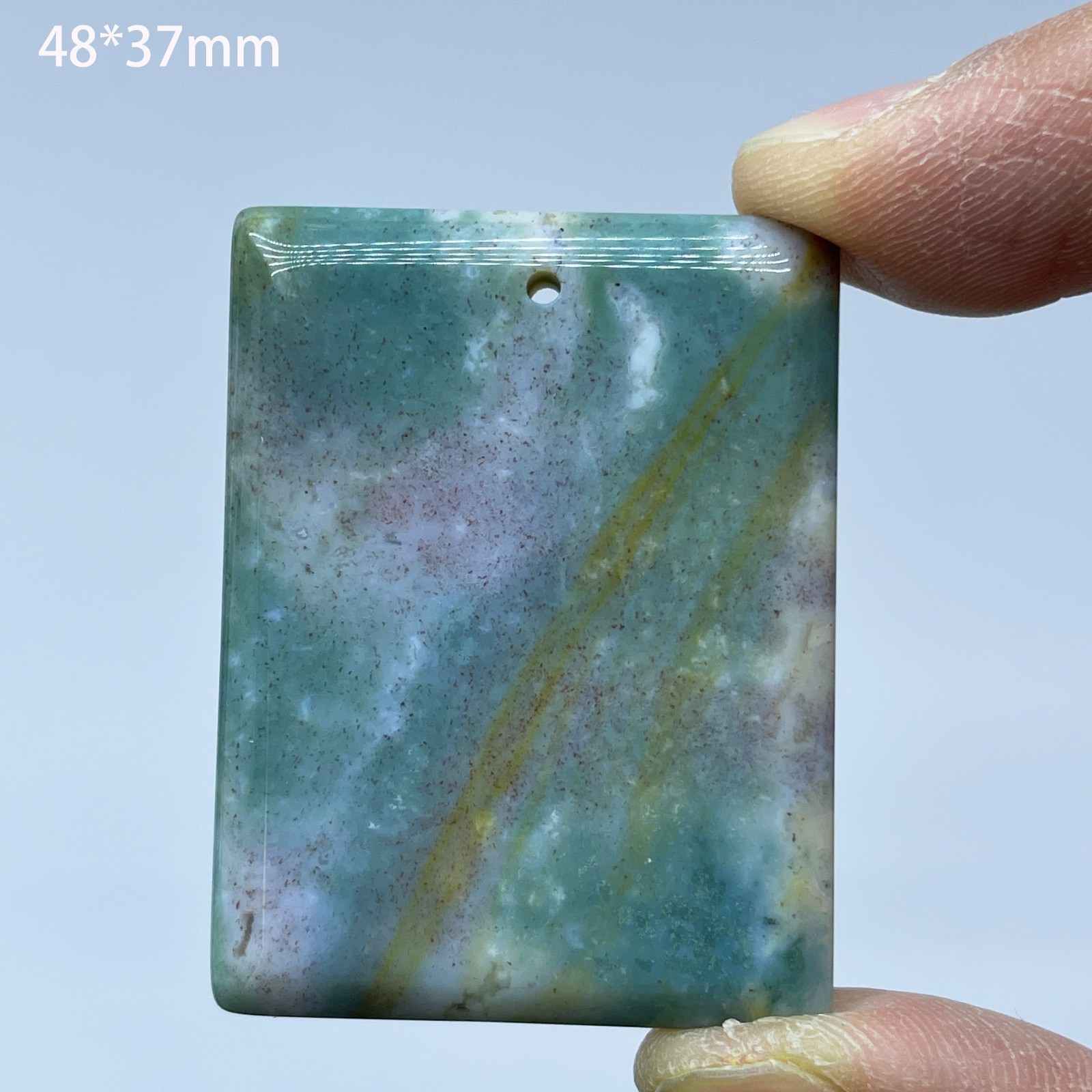 Natural Moss Agate Polished Quartz Crystal Healing Gemstone Home Decoration