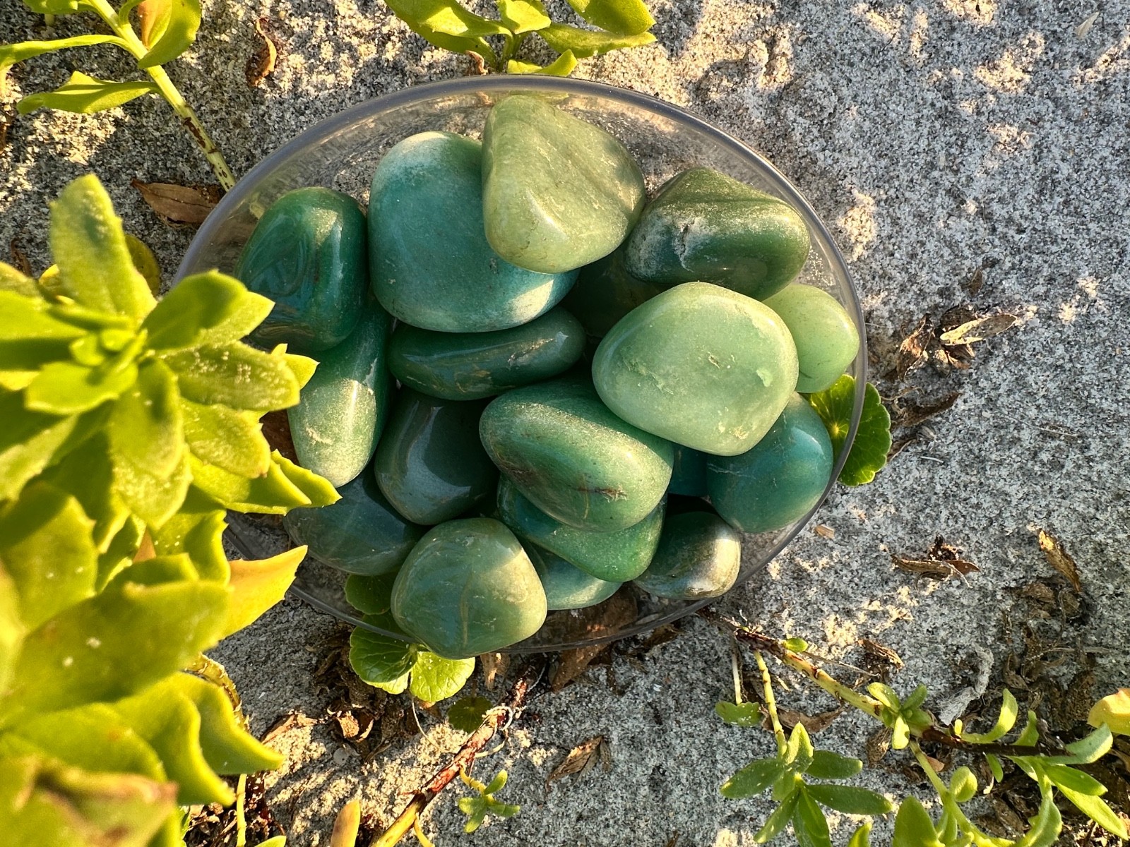 1/2 lb Green Aventurine Tumbled Stones – Bulk Polished Green Crystals Lot (8 oz)