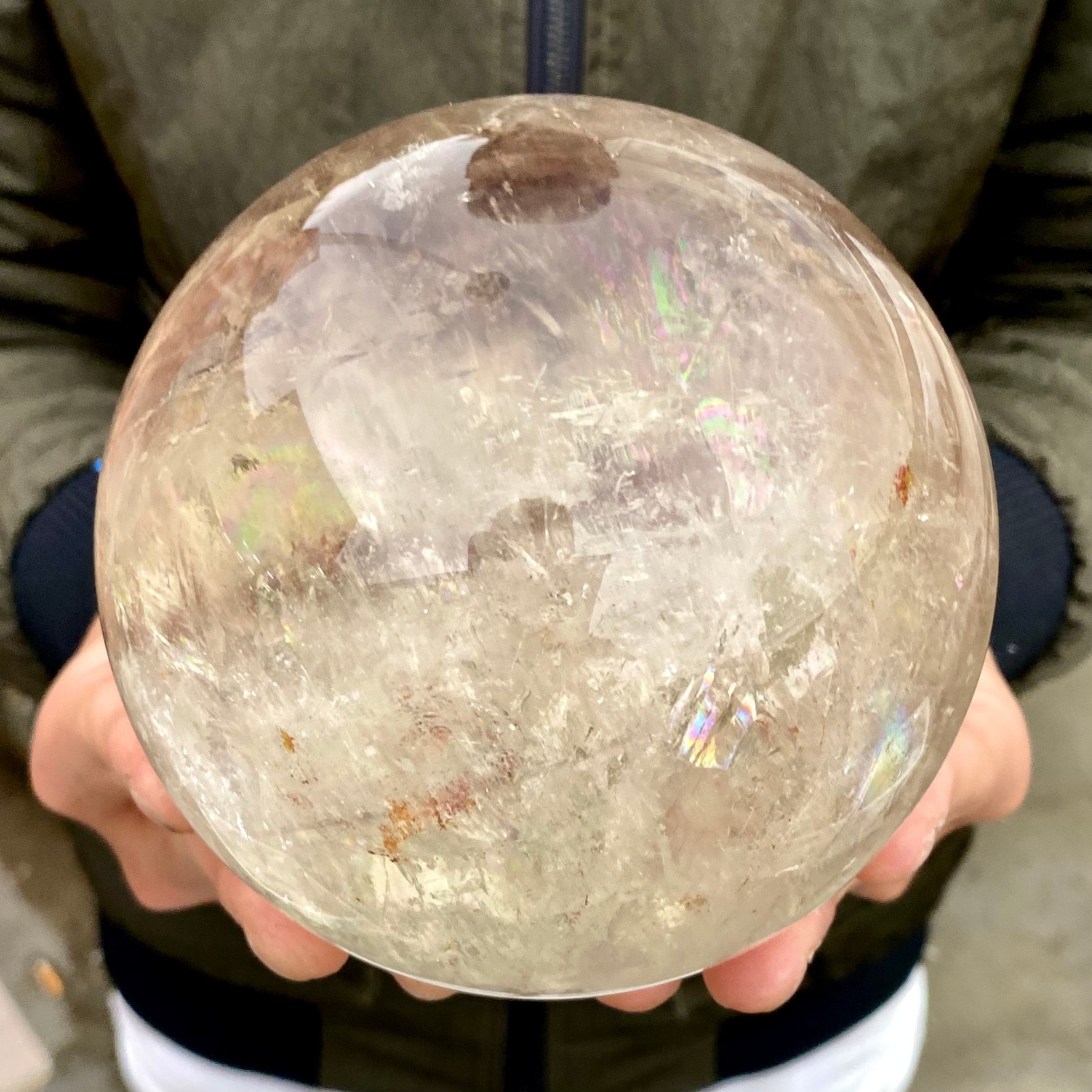 3.15LB Natural clear quartz sphere quartz crystal ball reiki Energy healing