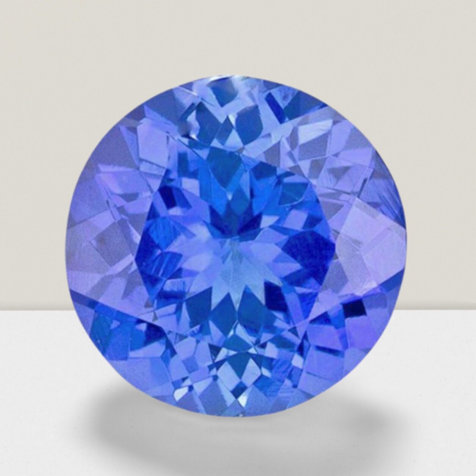 Tanzanite Round Cut Gemstone 2 Cts – 9 mm Flawless Loose Gem