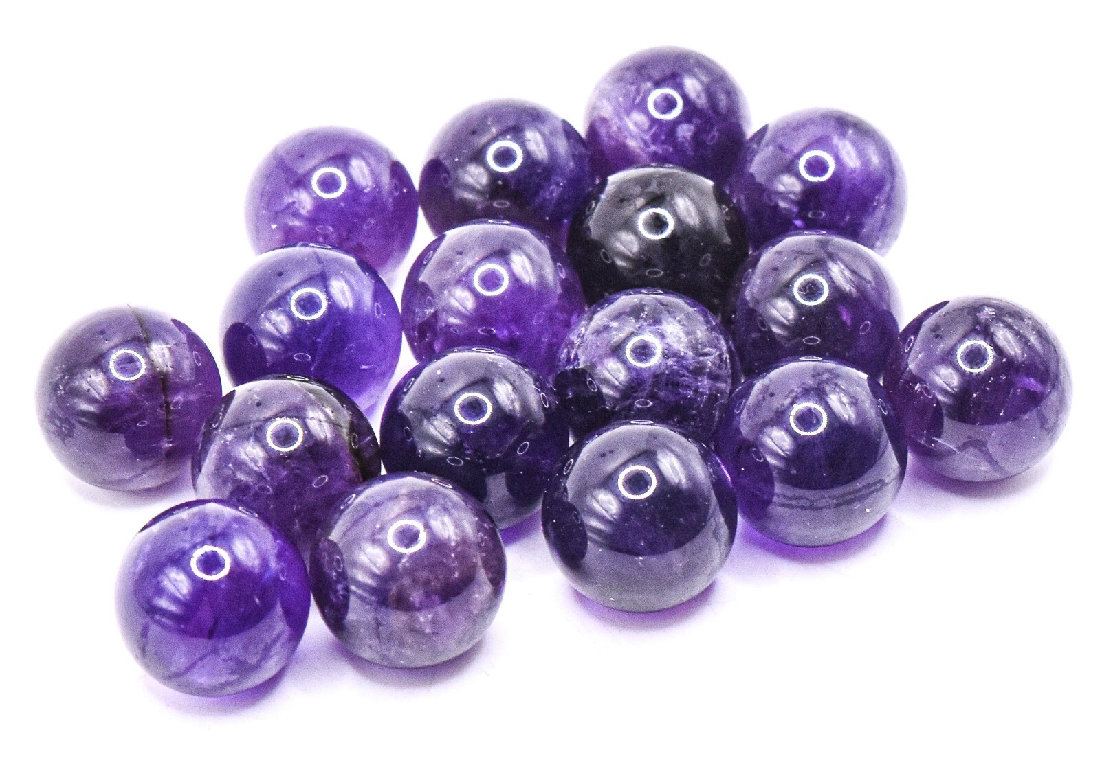 14mm Deep Purple Amethyst Quartz Sphere Natural Crystal Mineral China 1,5,10 PCs