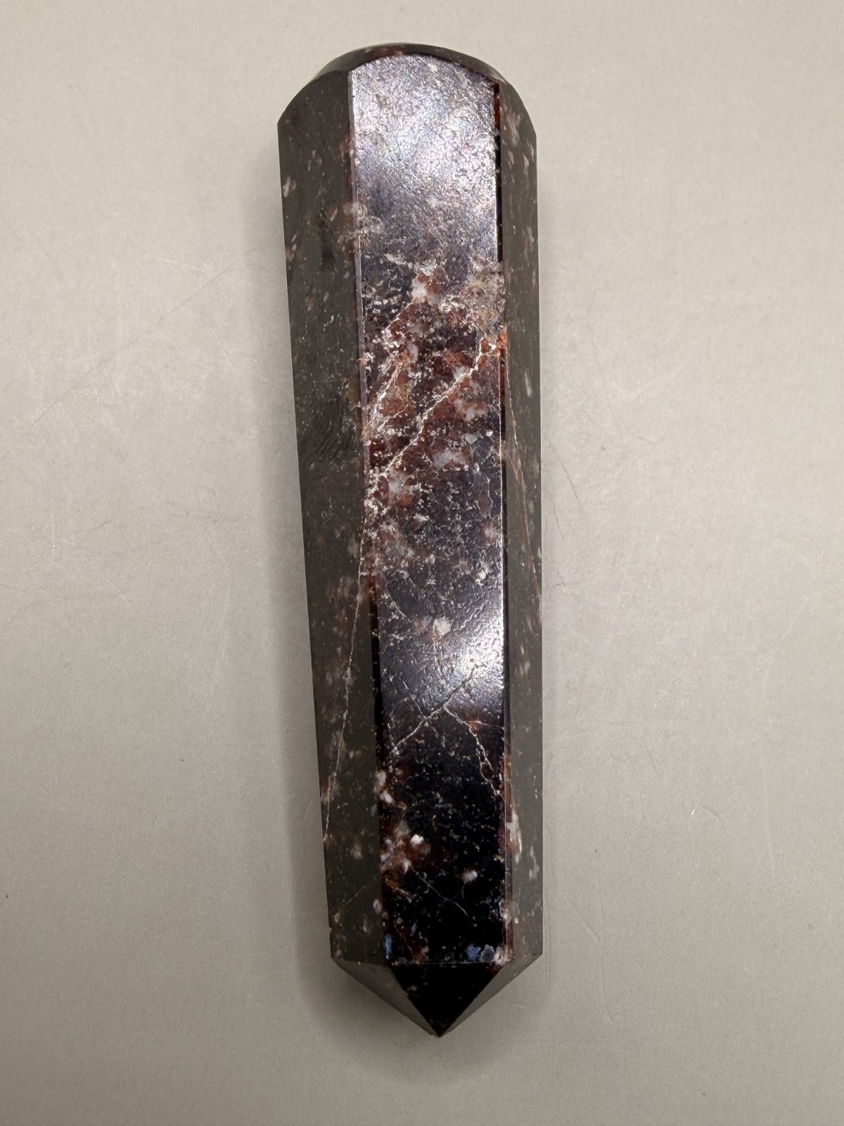Garnet Wand 0.98oz 3.75″ Double Terminated Red Garnet Crystal Point Healing