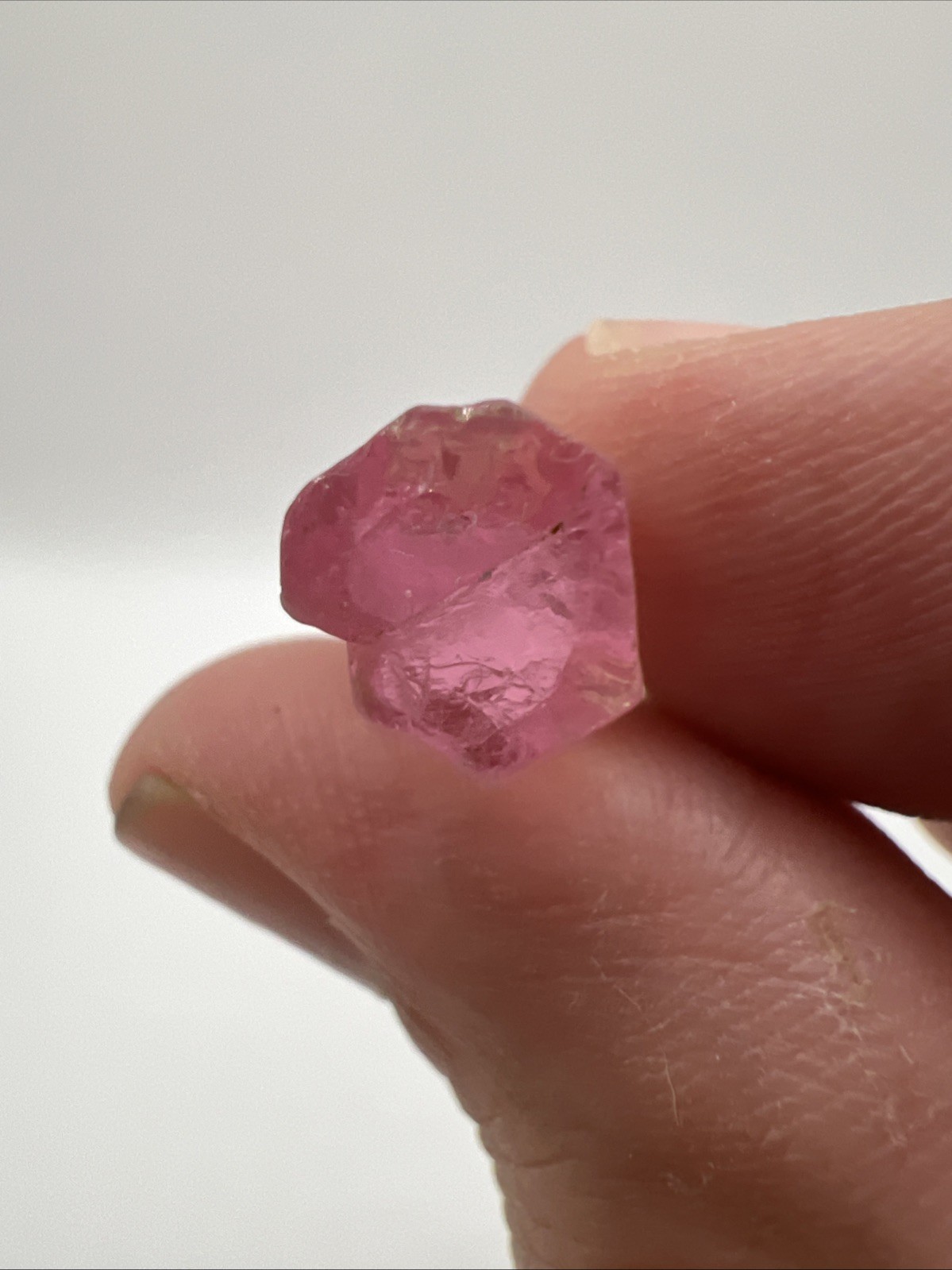 Beautiful Blue Cap Pink Congo Tourmaline Jewelry Point – 3.25g – 10084